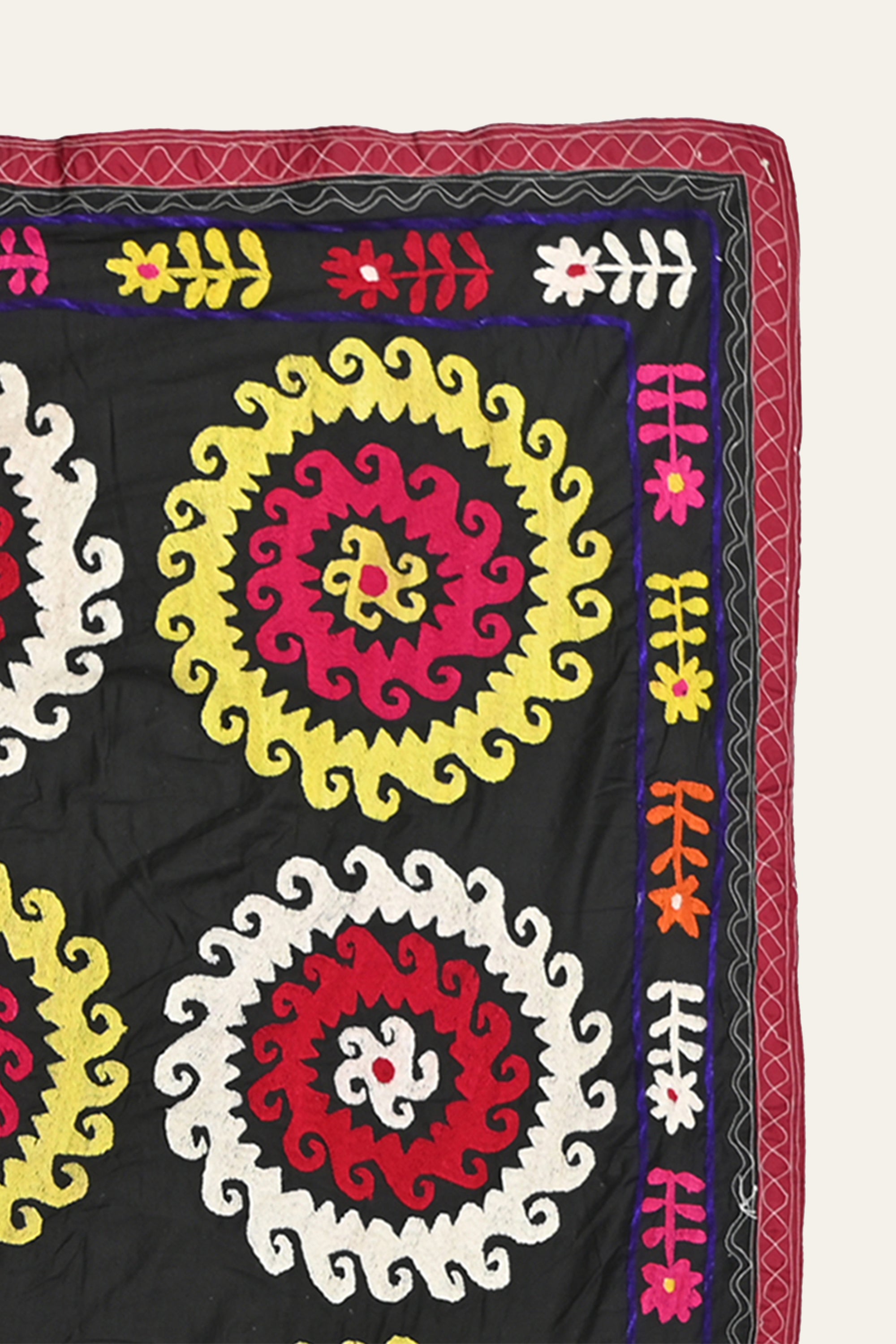 Boho Suzani tapestry wall hanging