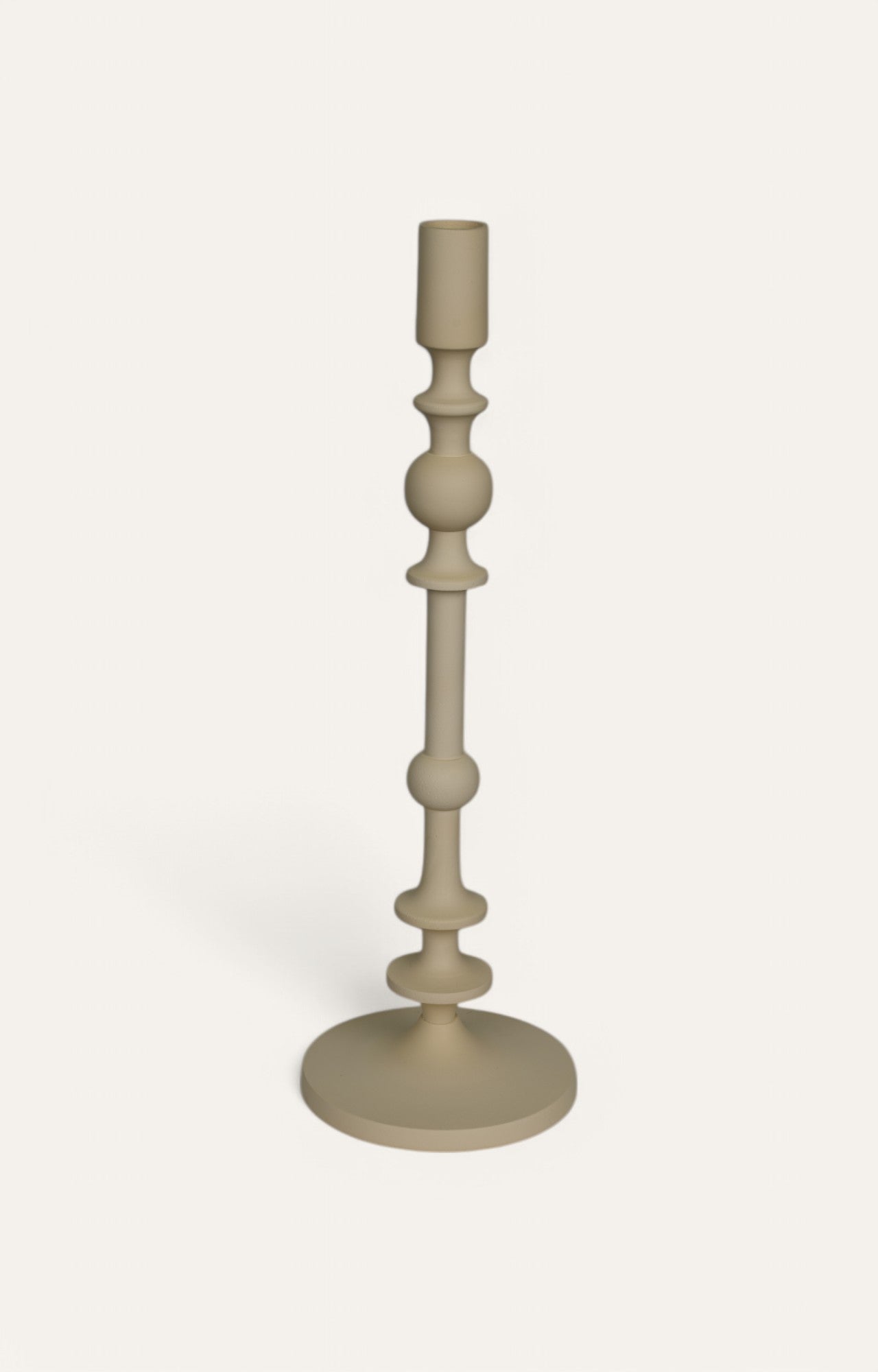 beige Decorative Candle Holder
