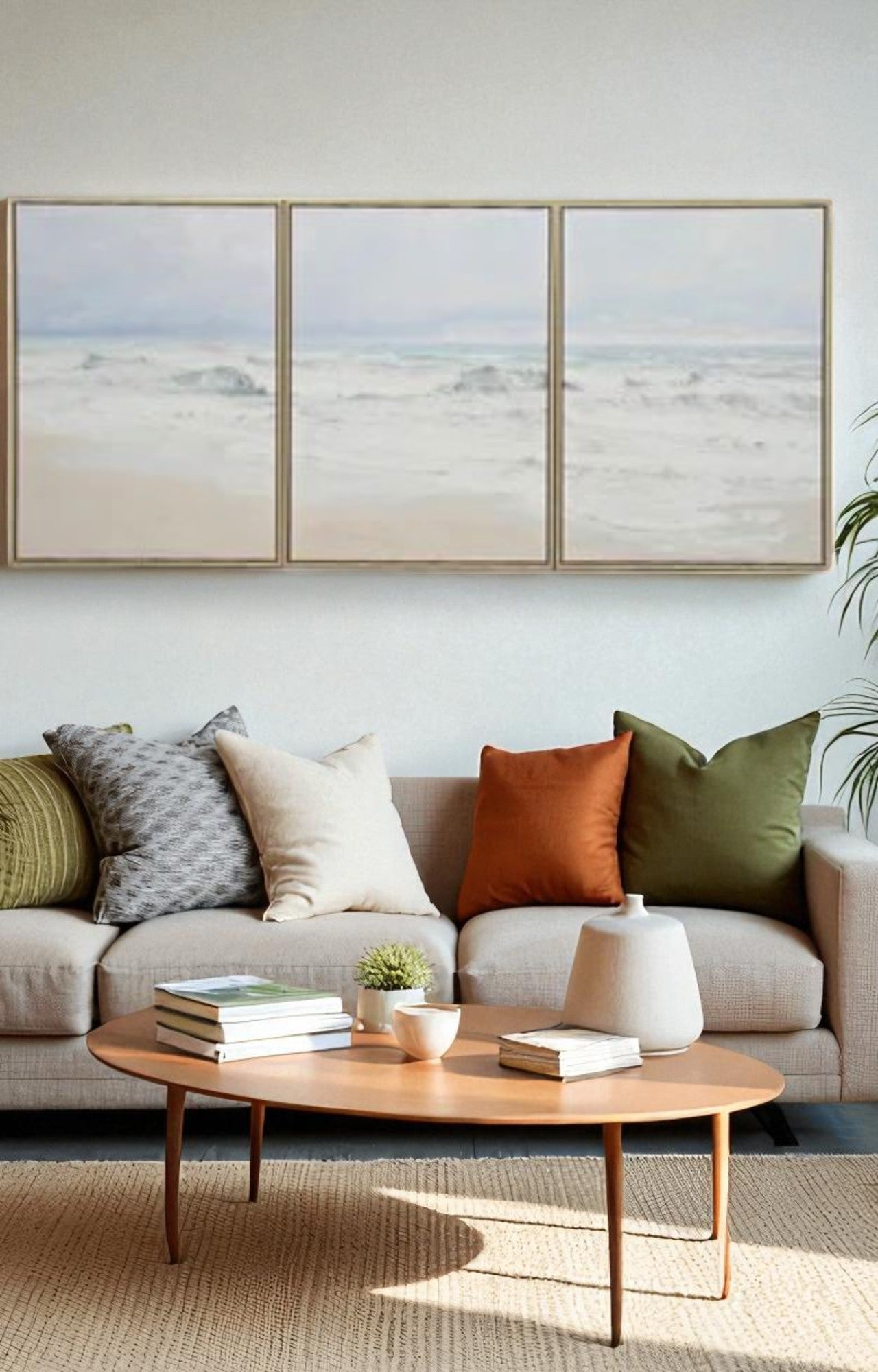 Heaven Beach Canvas Print Wall Art Set of 3