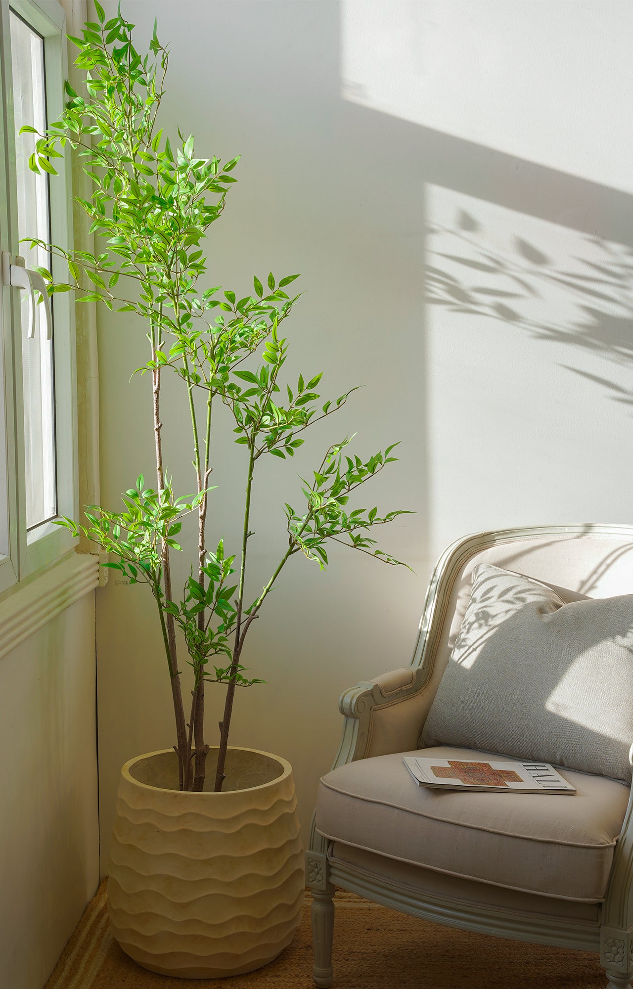 Artificial Birch Leaf Plant – 6 Feet