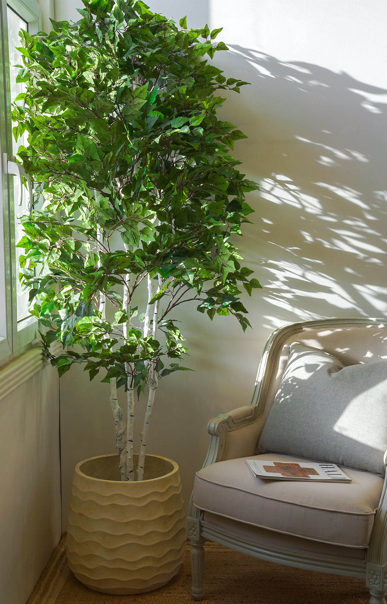 Artificial Birch Leaf Tree – 7 Feet