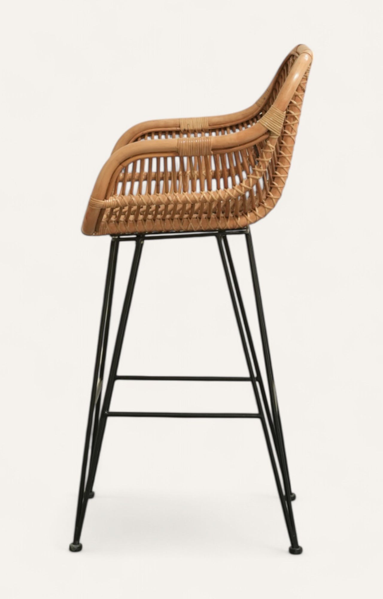 Rattan bar stool