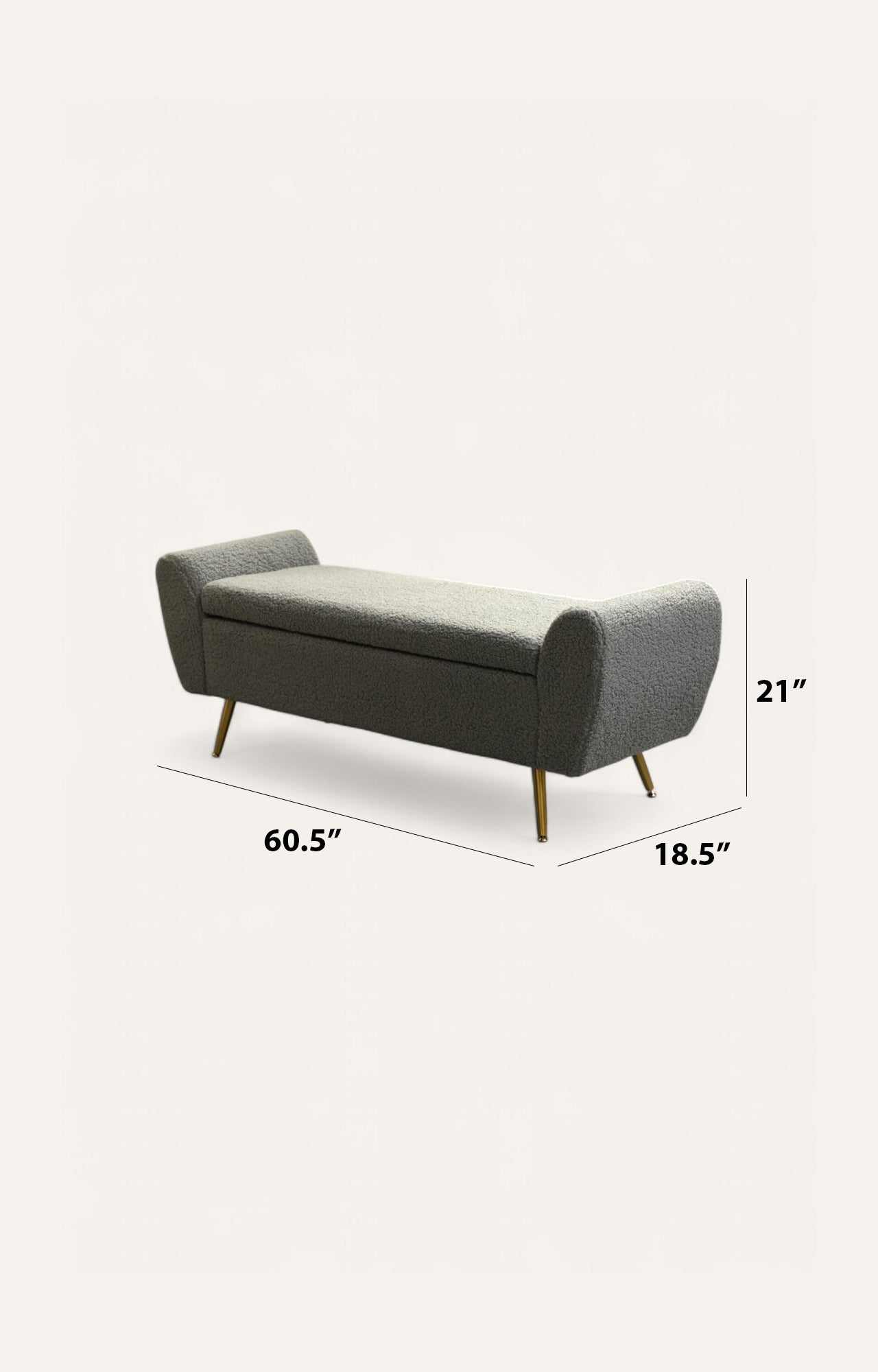 Gray bench
