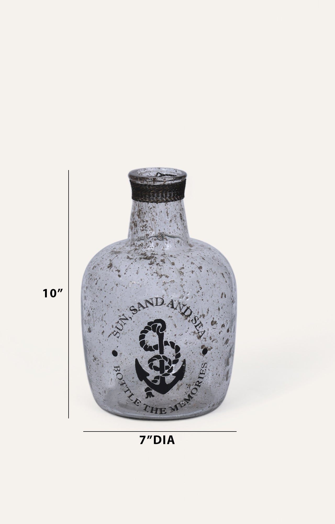 Decorative Driftwood Glass Bottle