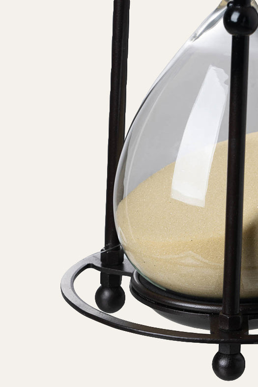 Tabletop hourglass for living room