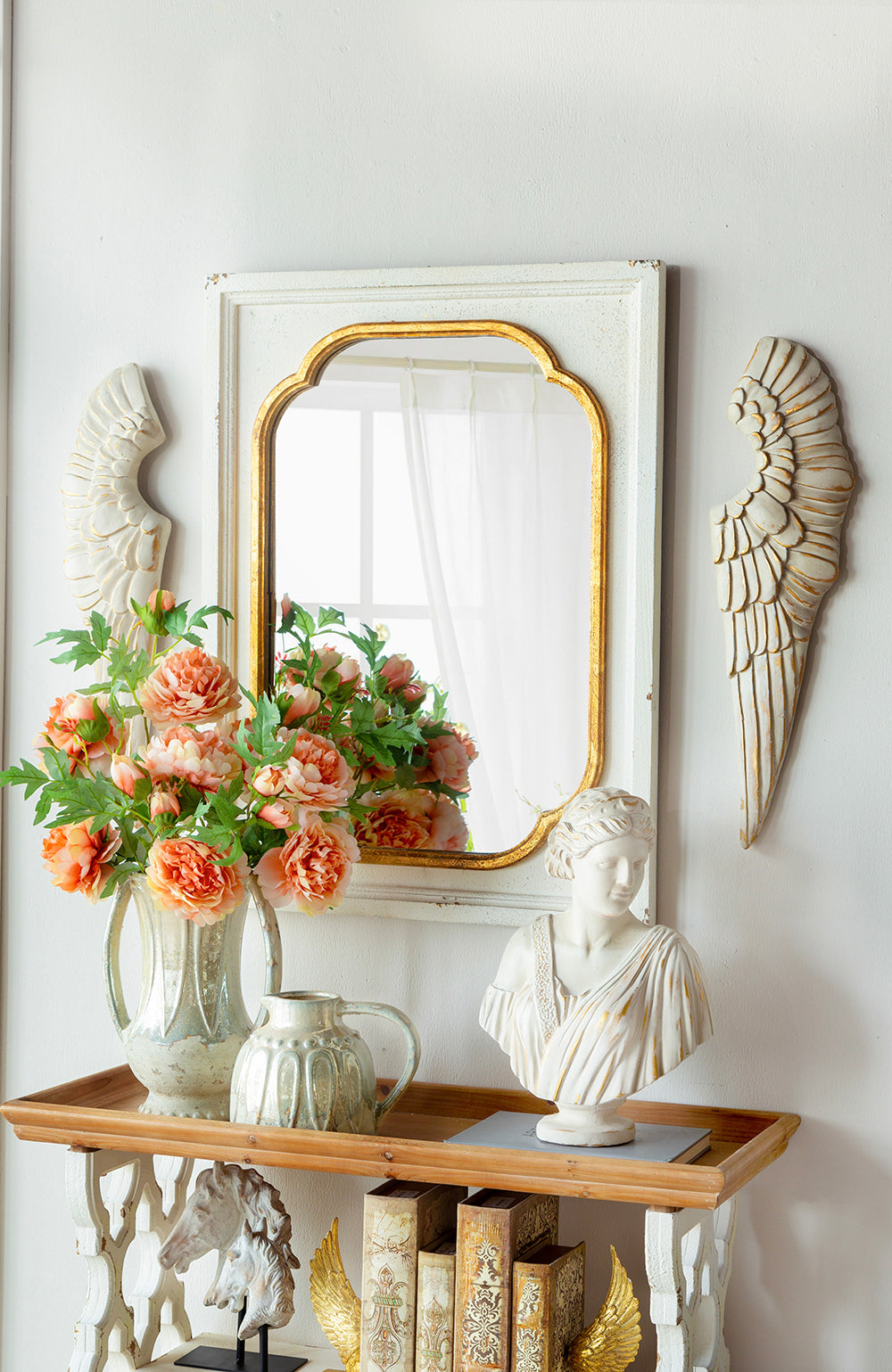 Textured Border Wall Mirror