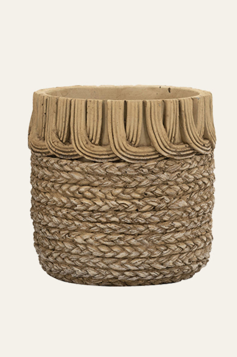 Textured Cement Planter