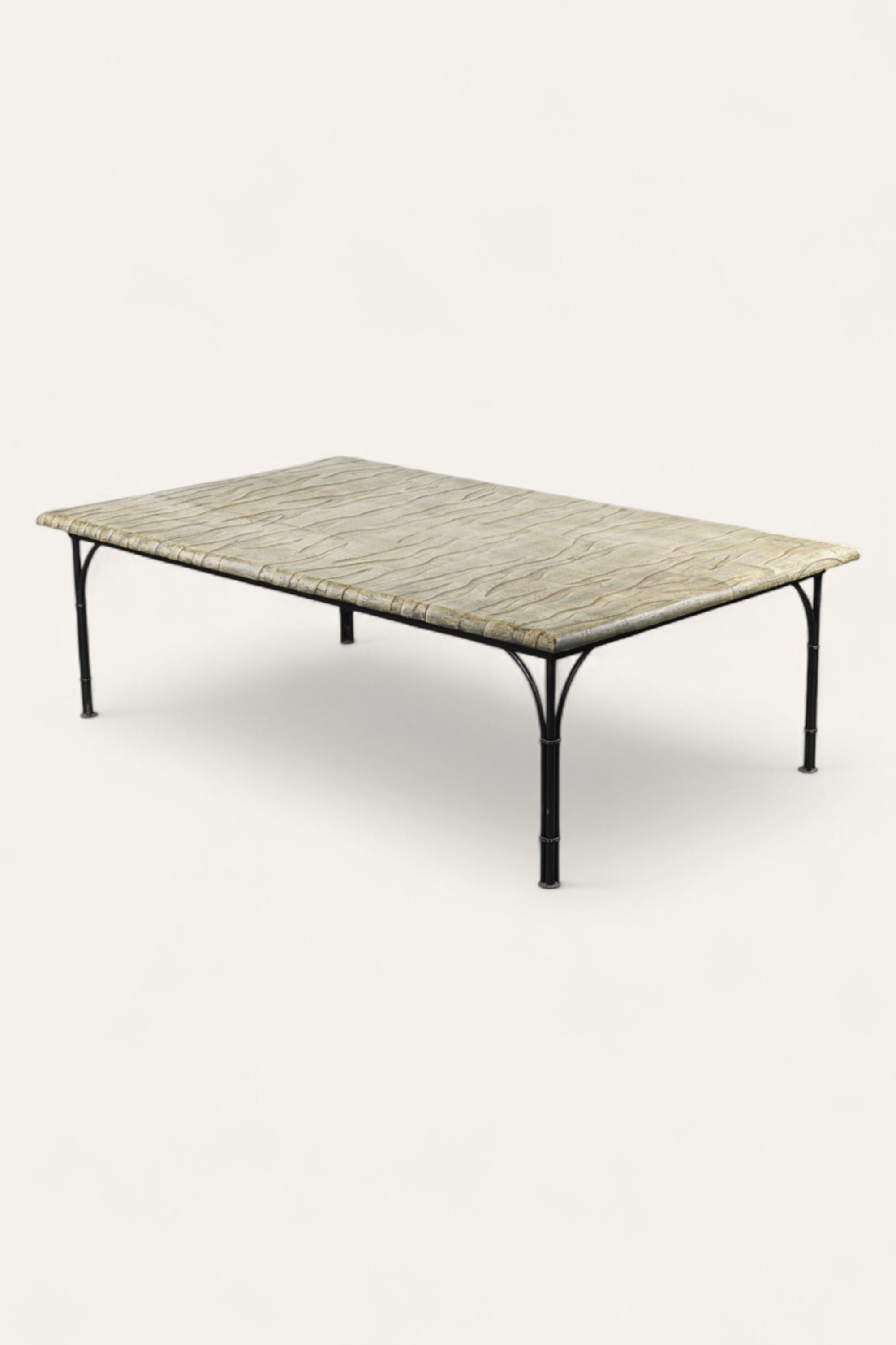 Tiger skin painted coffee table