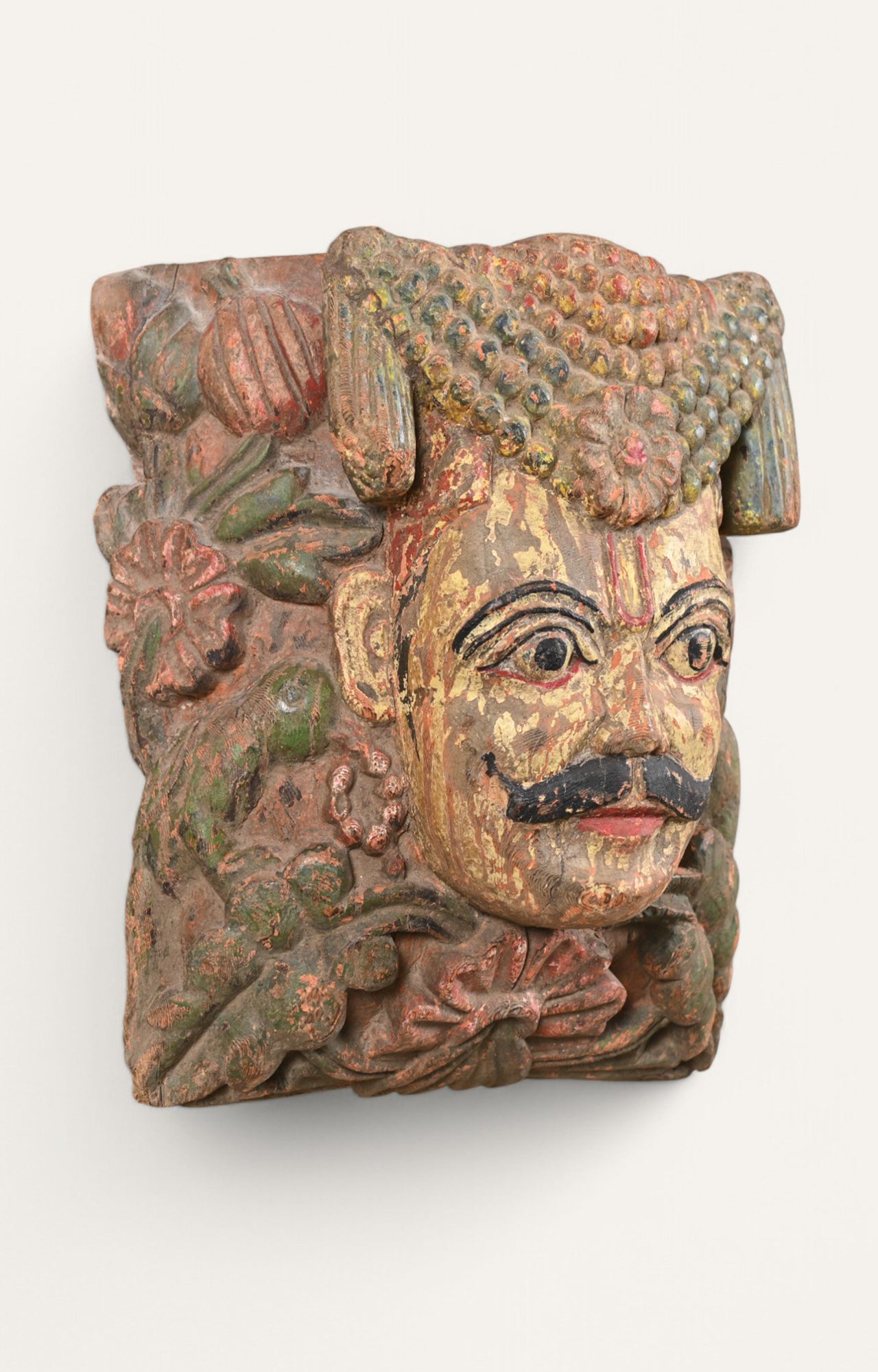 Traditional Teak Wood Wall Sculpture
