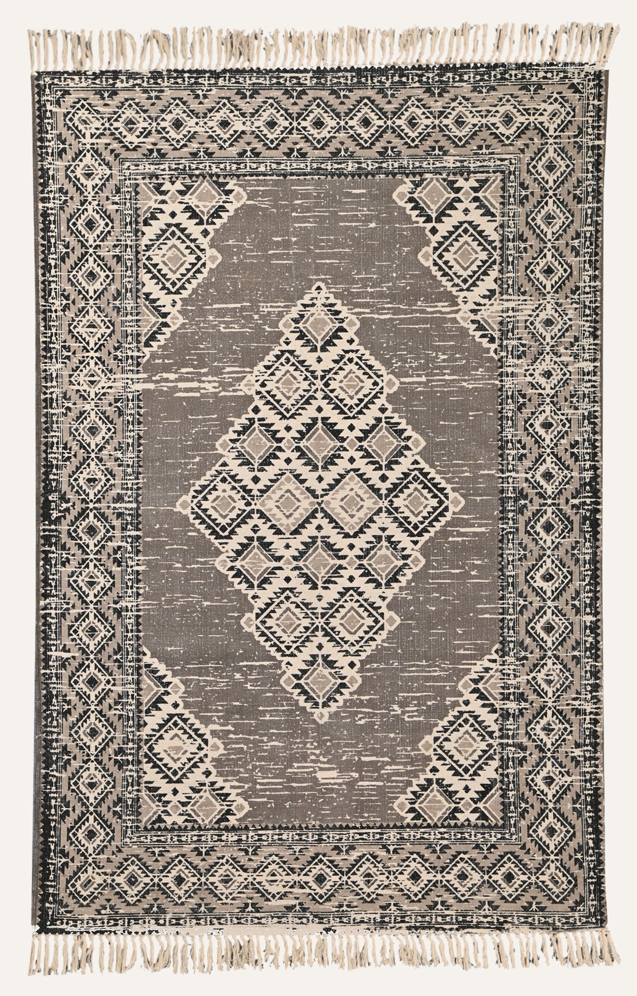 Tribal Medallion Cotton Rug