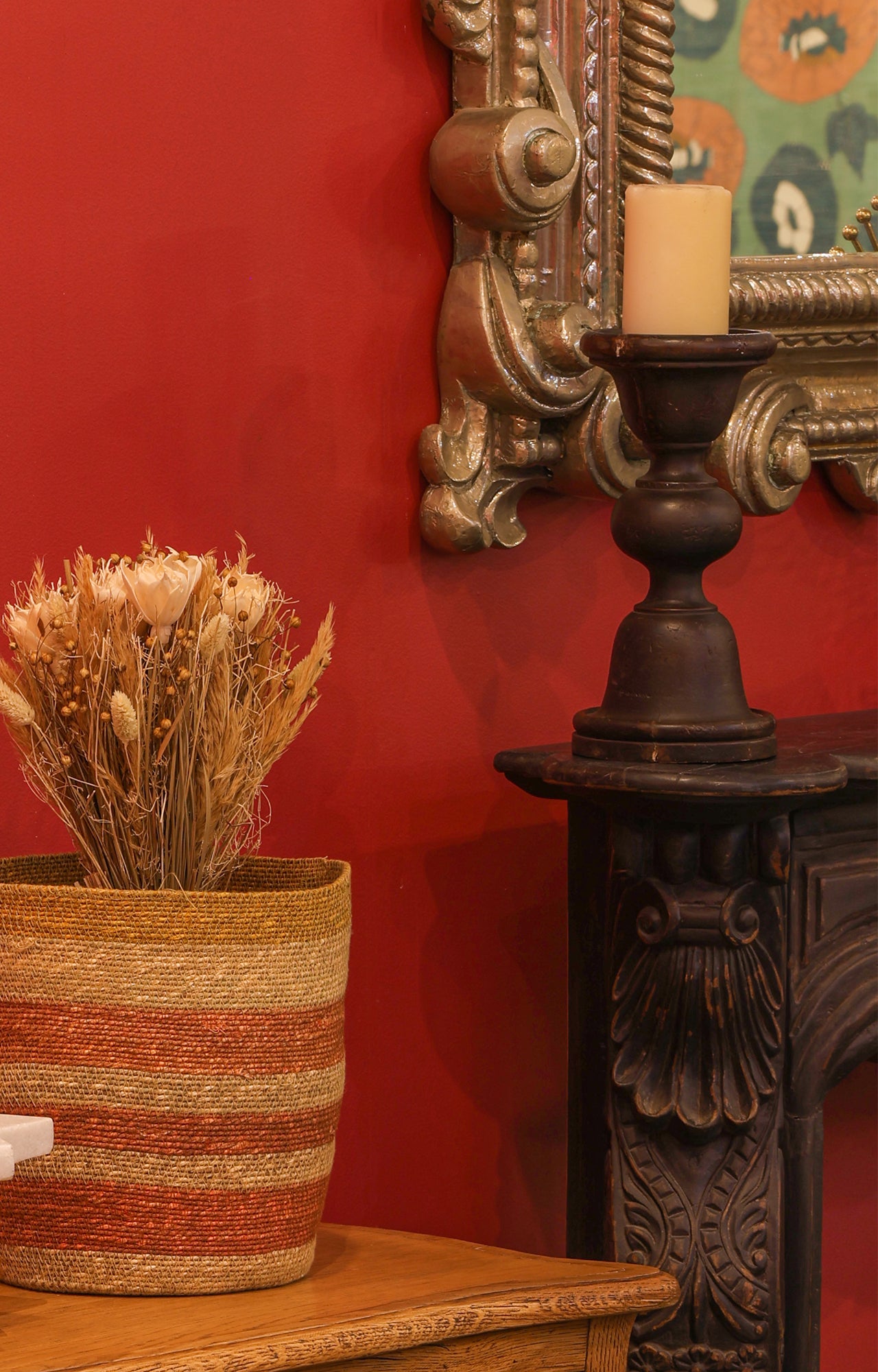 Modern Geometric wooden candle stand