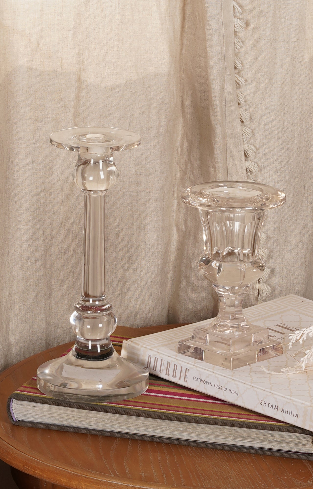 Crystal Pillar Candle Holder