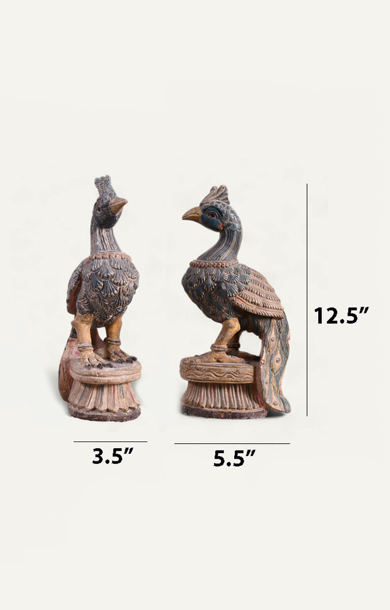 The Peacock Wooden Table Décor