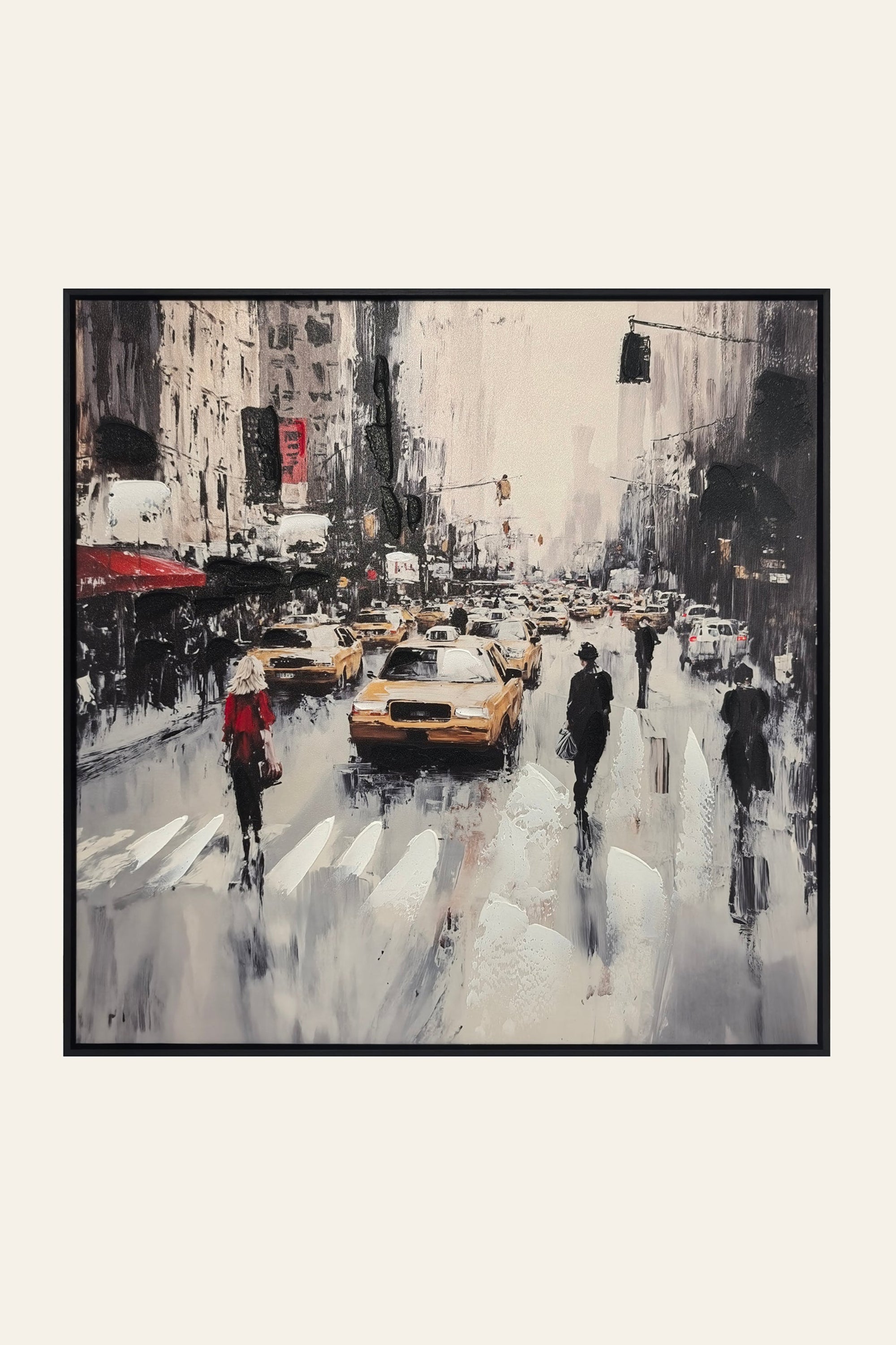 Urban Cityscape Oil Painting