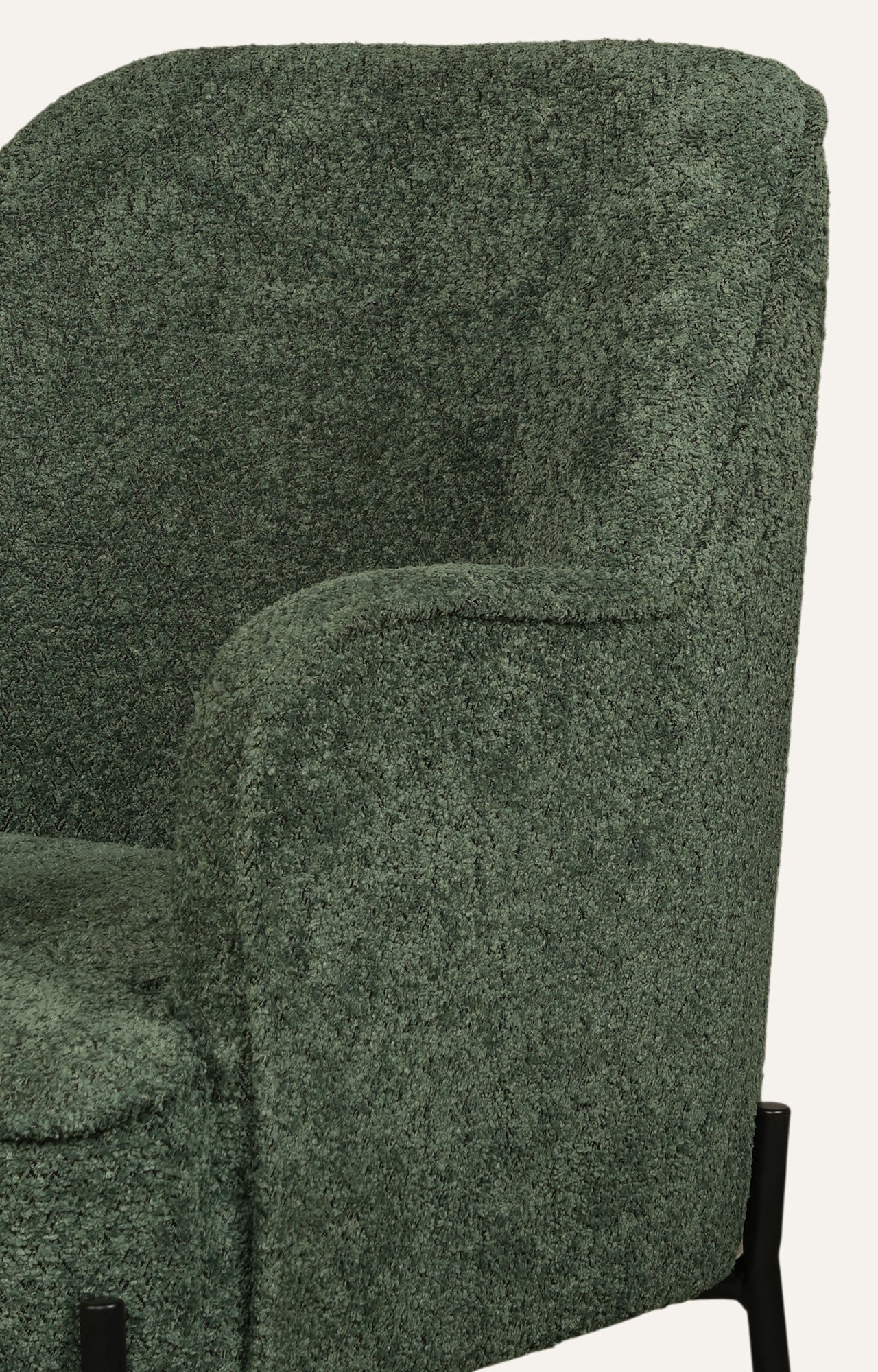 Armchair with Metal Legs