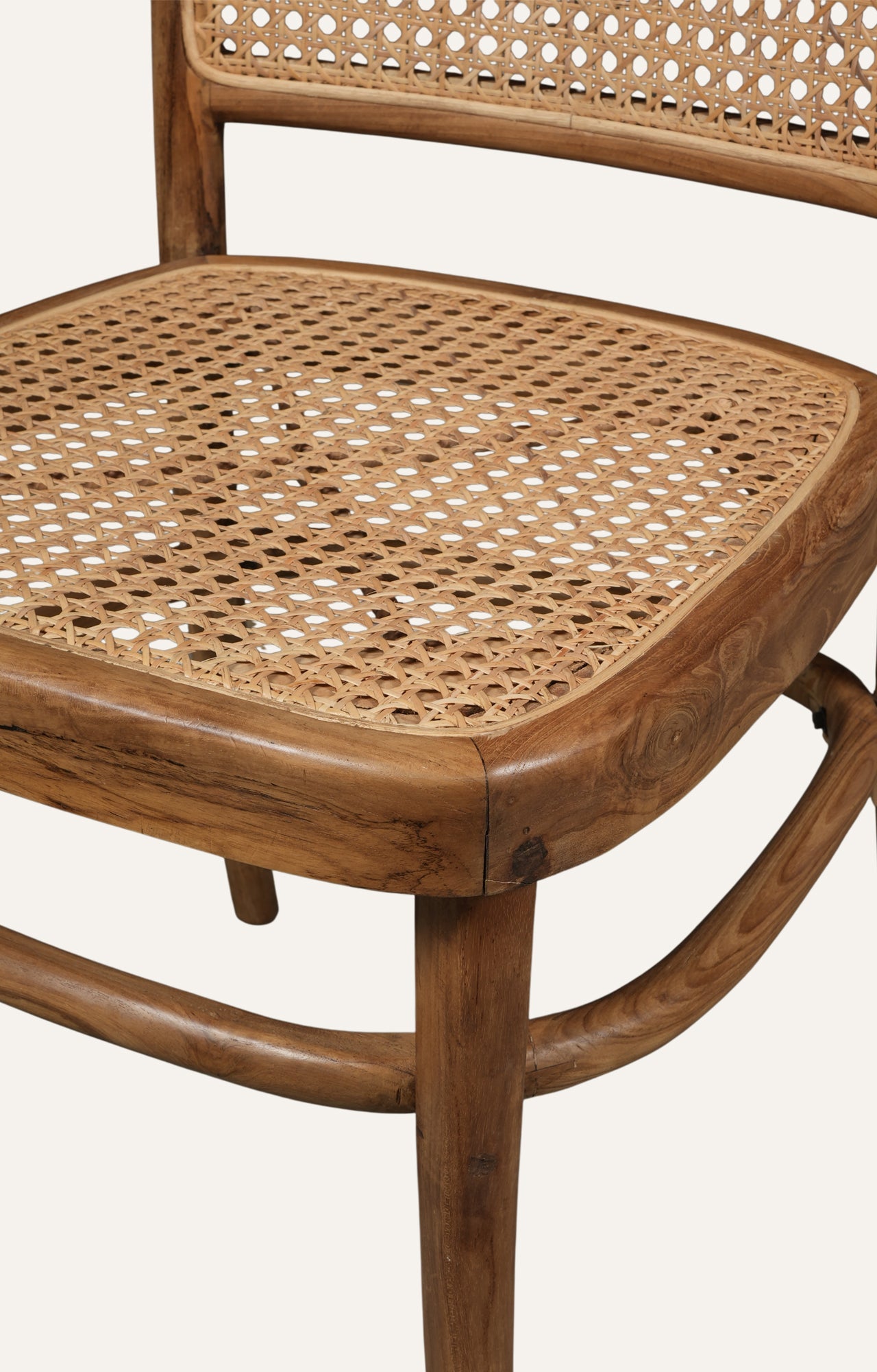 Wooden and Cane Dining Chair