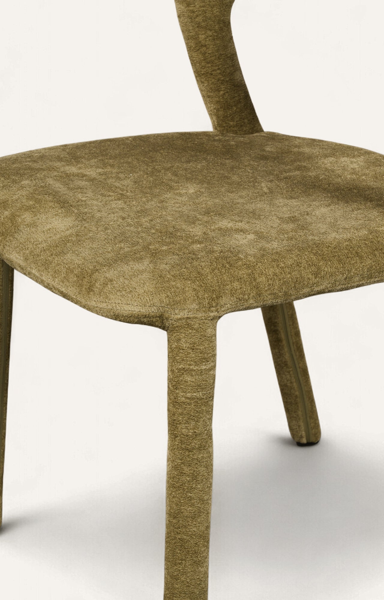 Olive Green Chair with Open Back