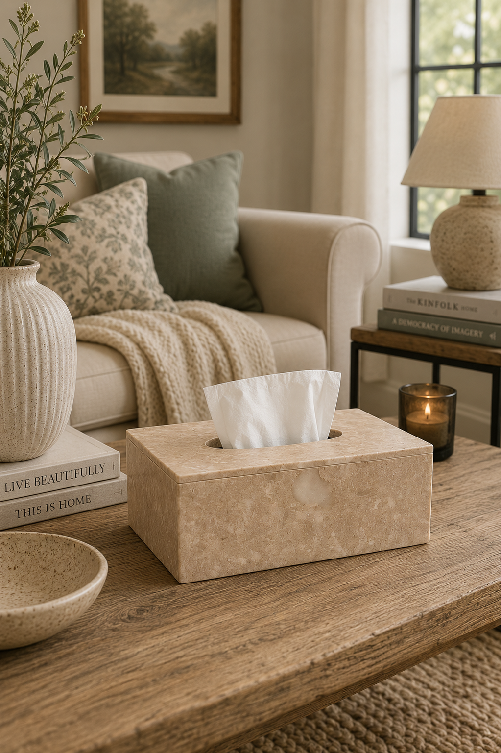 Elegant Marble Tissue Box