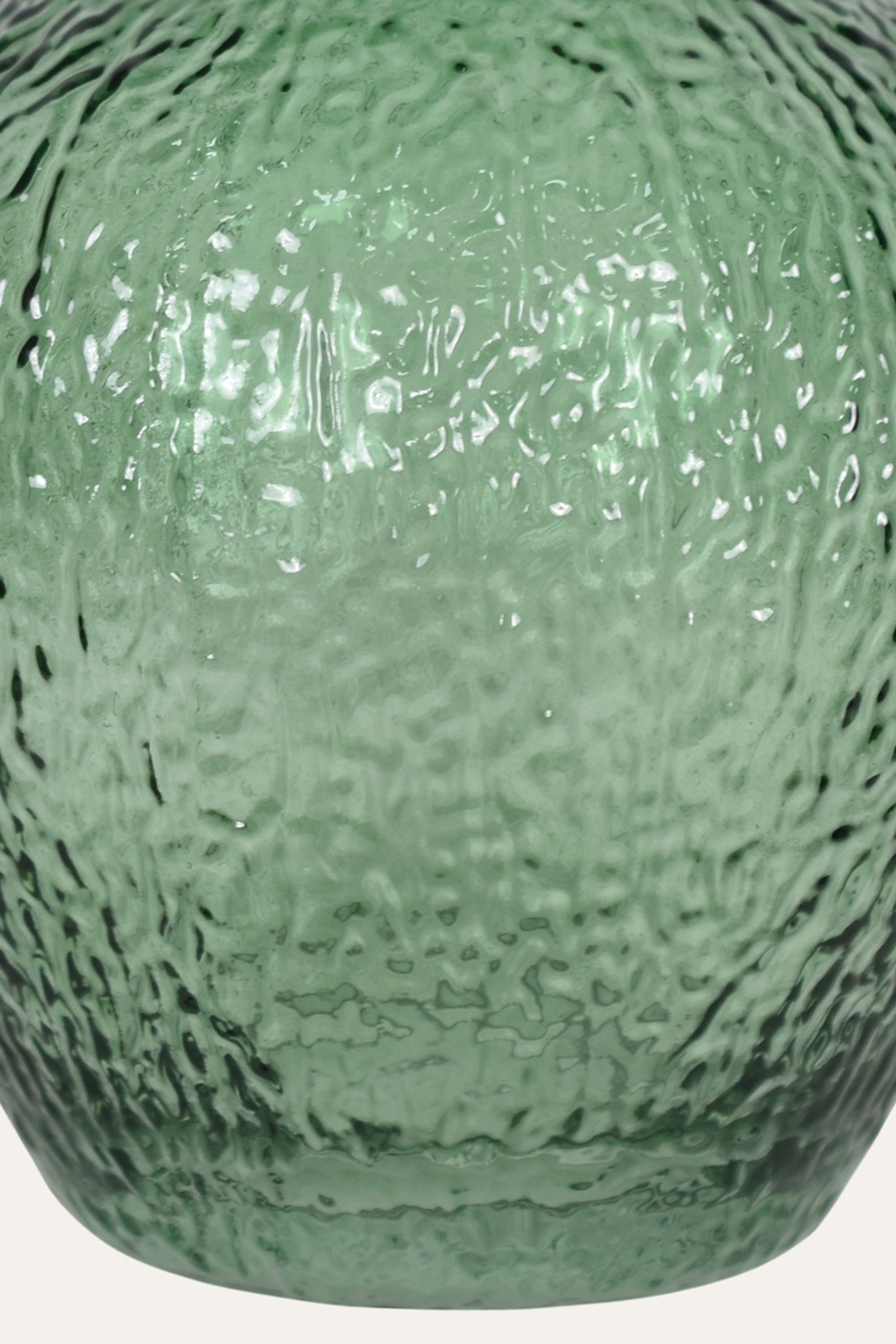 Green textured vase