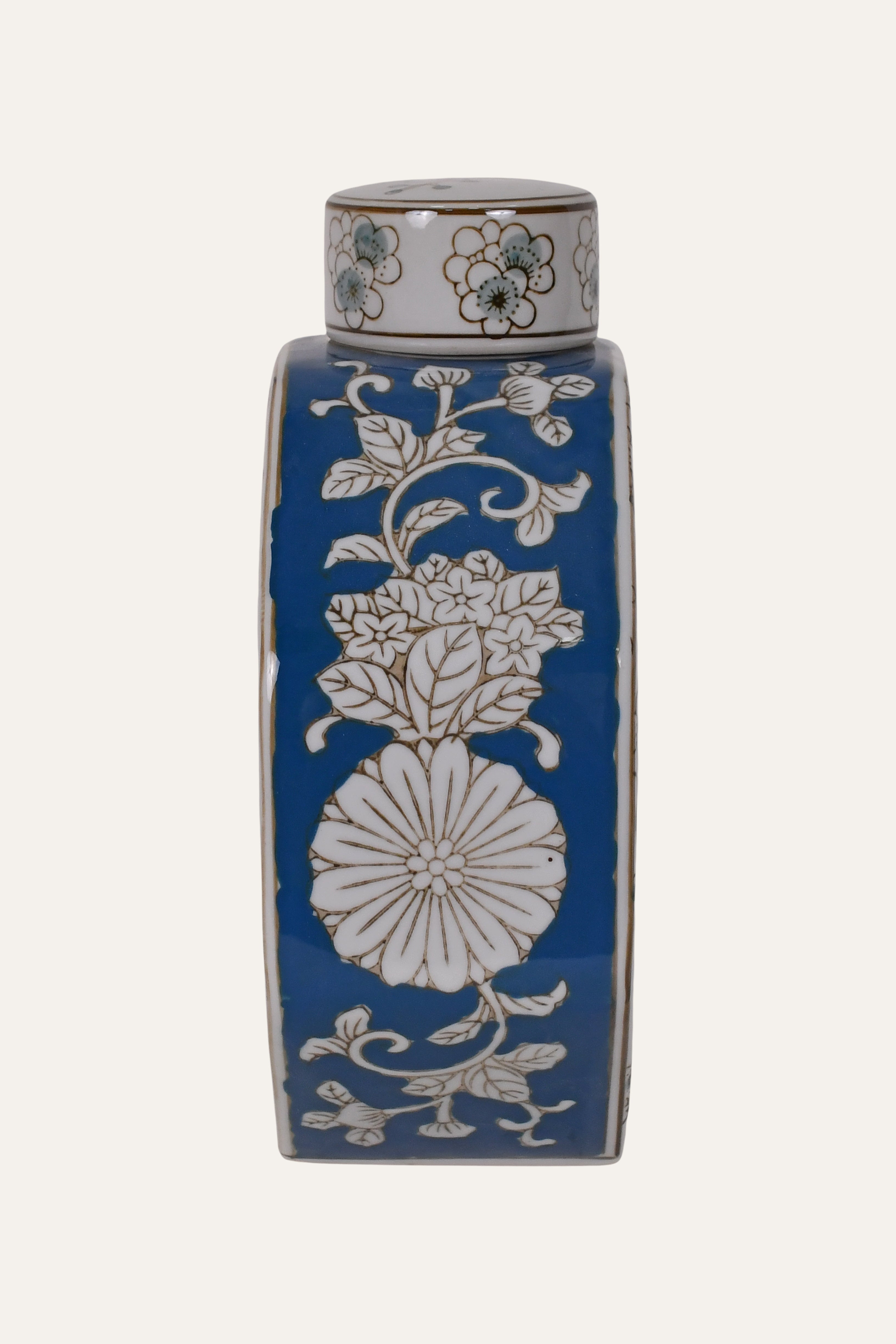 Decorative Porcelain Ginger Lidded Jar