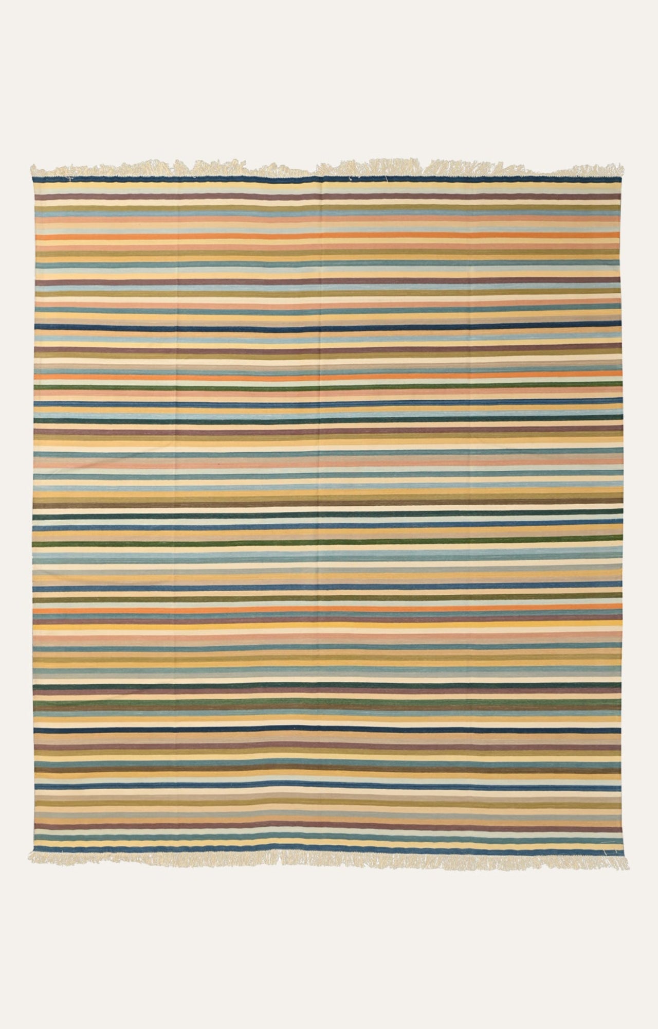 Vibrant Wave Cotton Rug