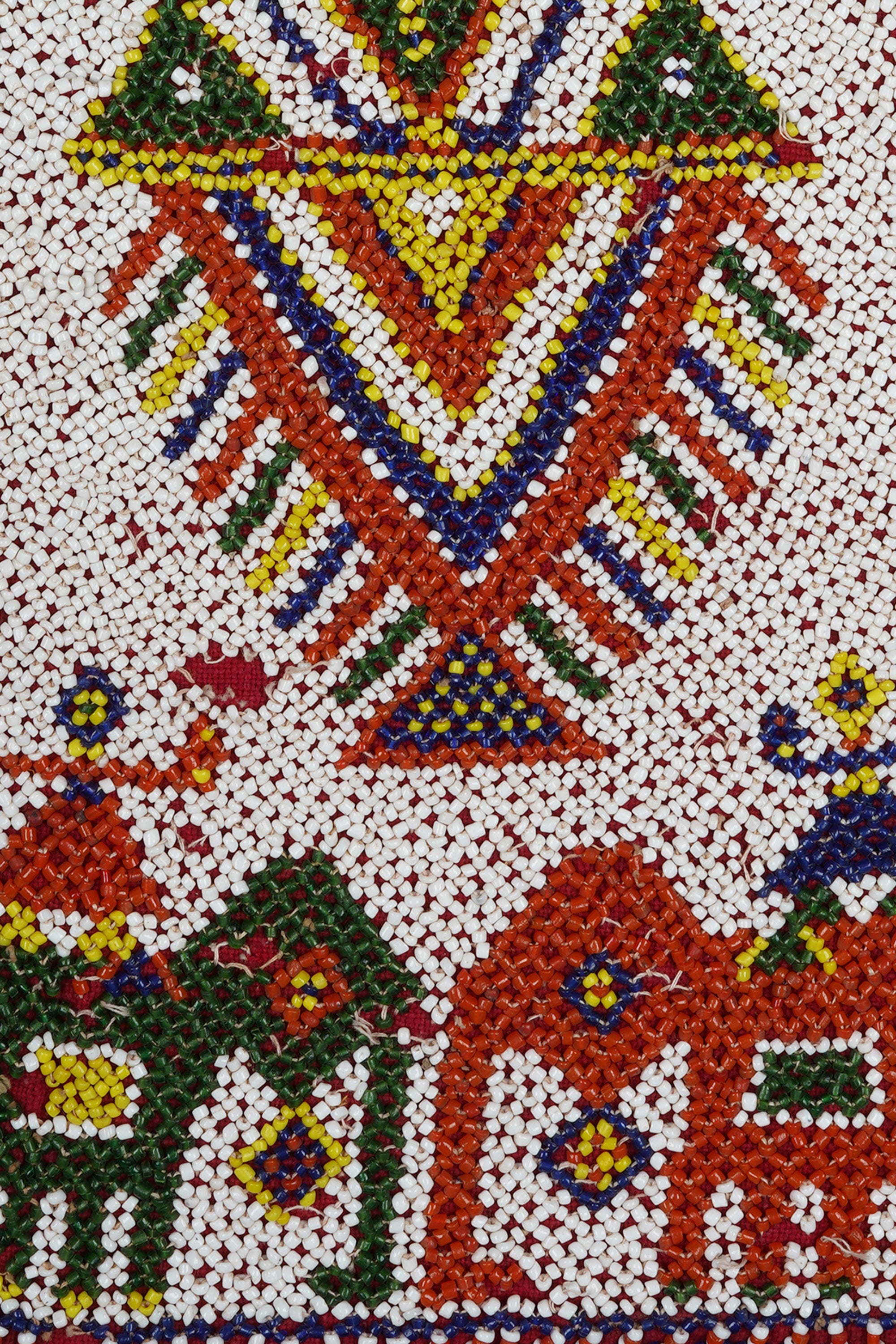 Vintage Gujarati Beaded Textile Wall Art