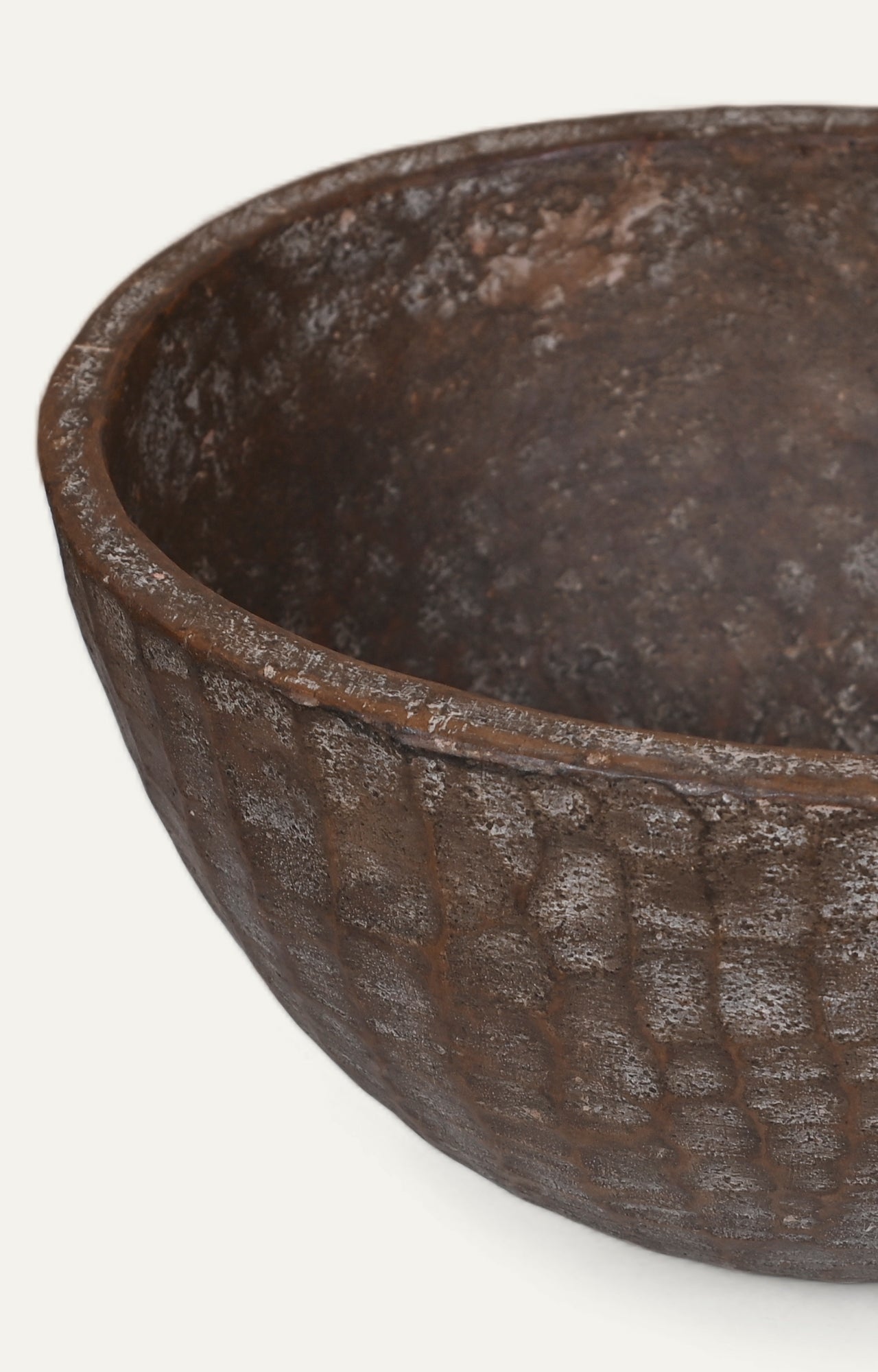 Vintage Hand-Carved Wooden Bowl_3