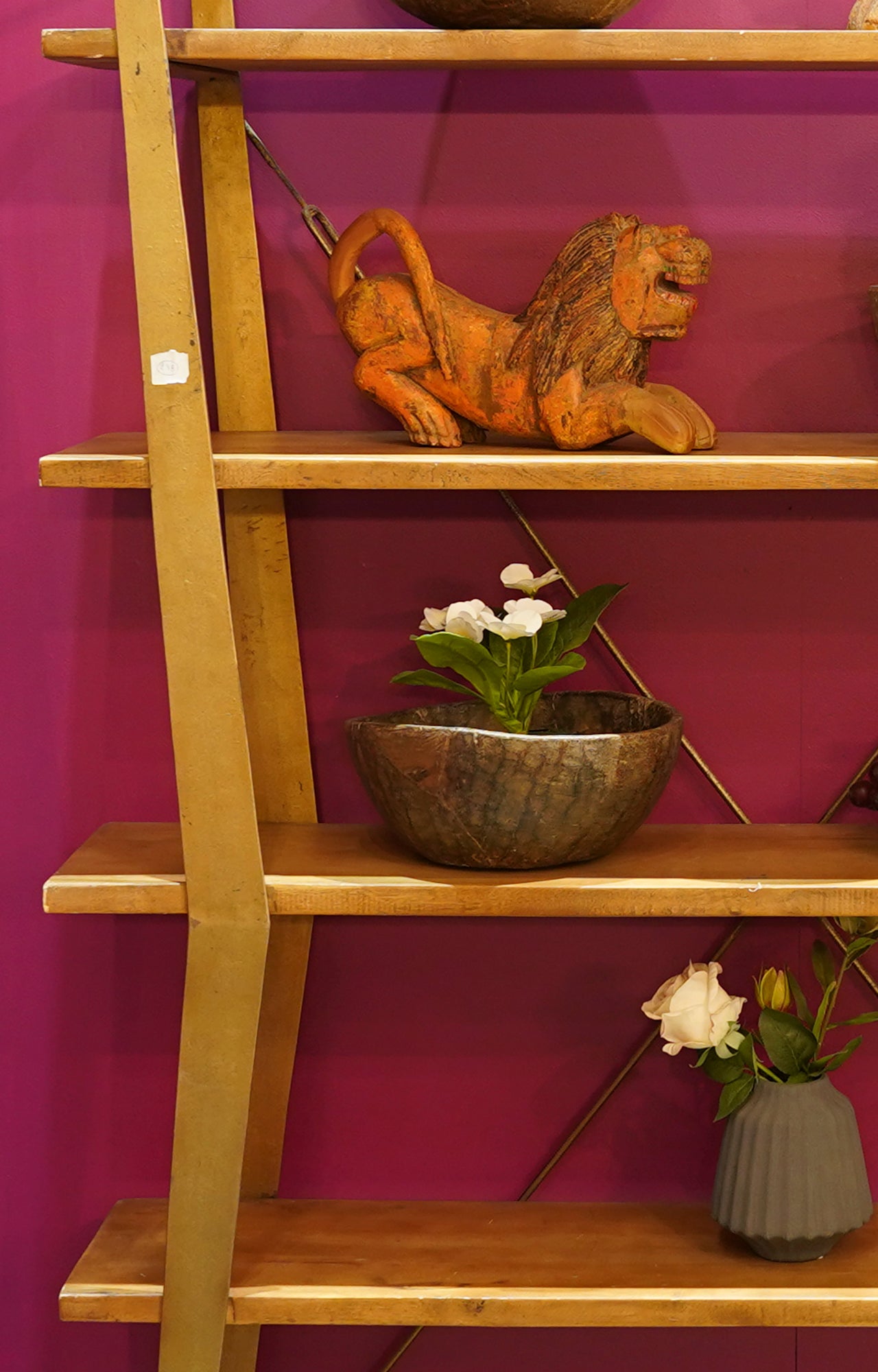 Vintage Hand-Carved Wooden Bowl_lifestyle