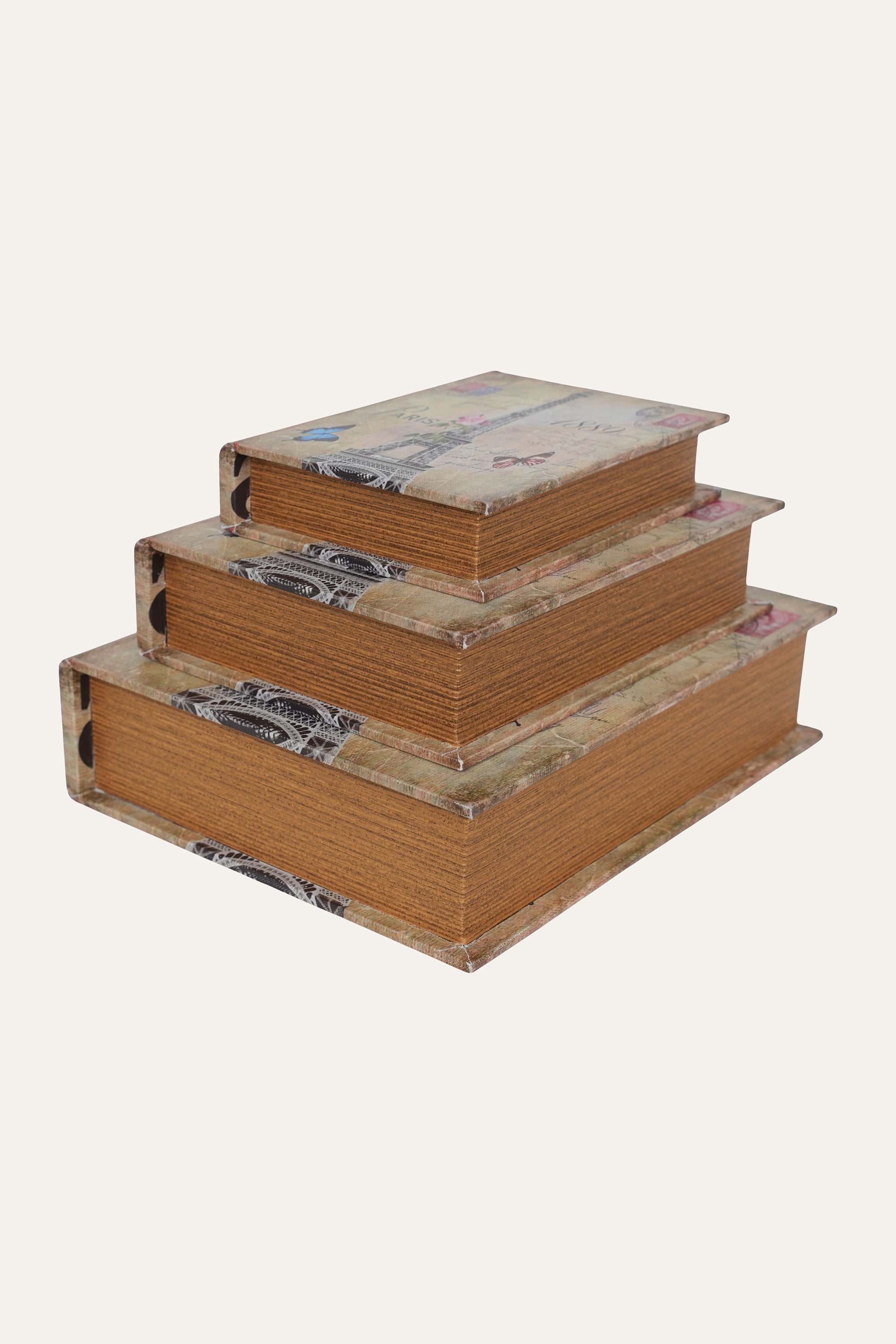 Vintage Parisian book box for home décor