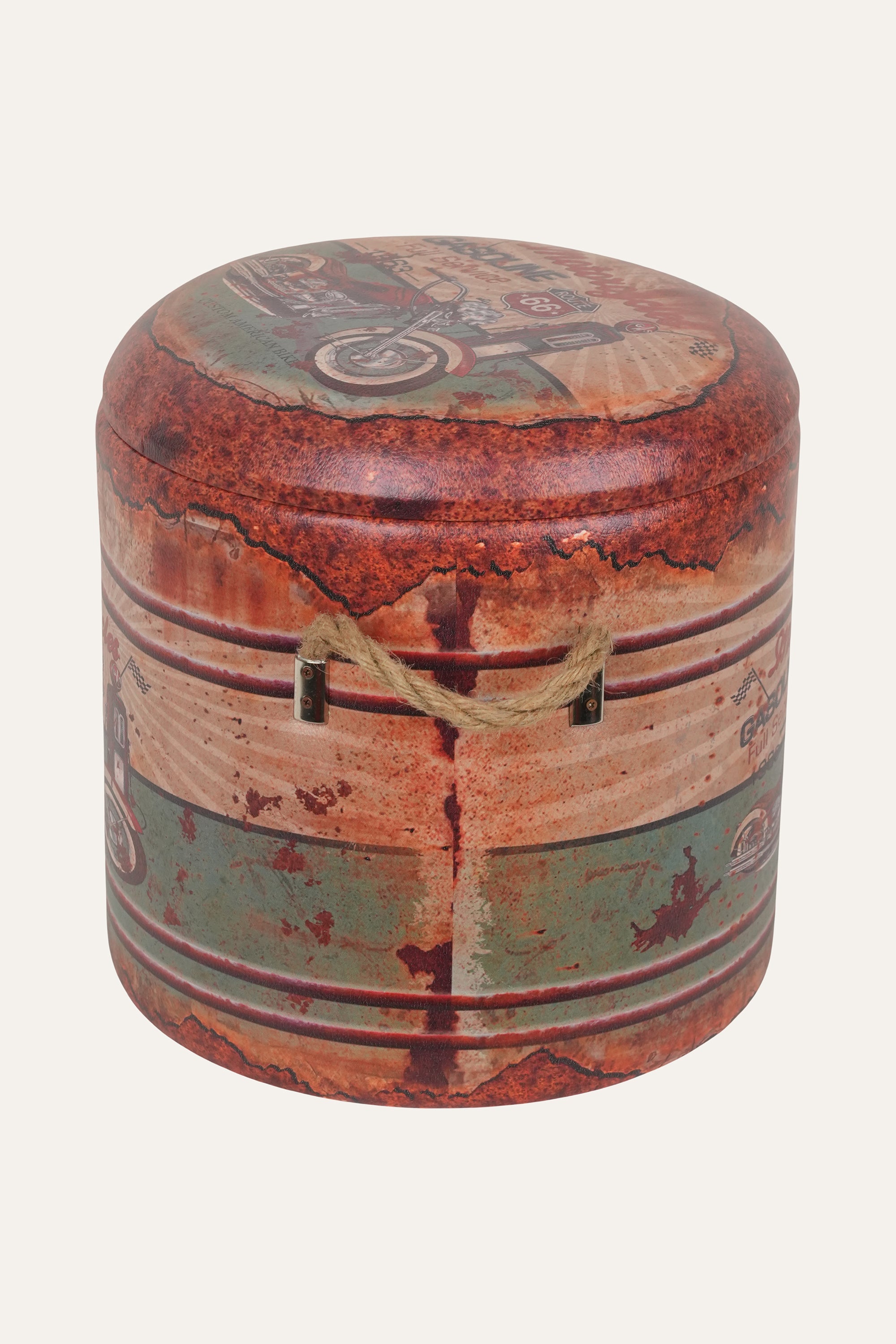 Vintage Route 66 storage box for home décor