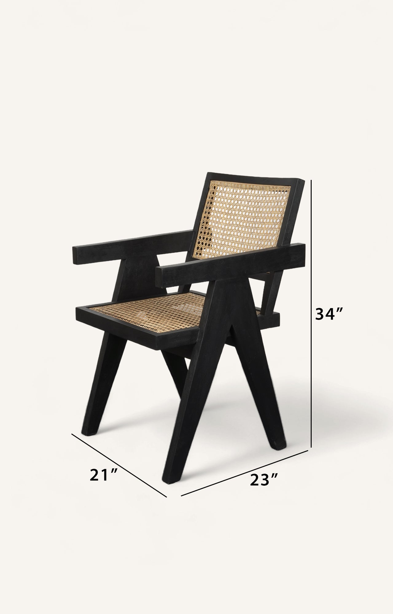 Vintage arm chair_size