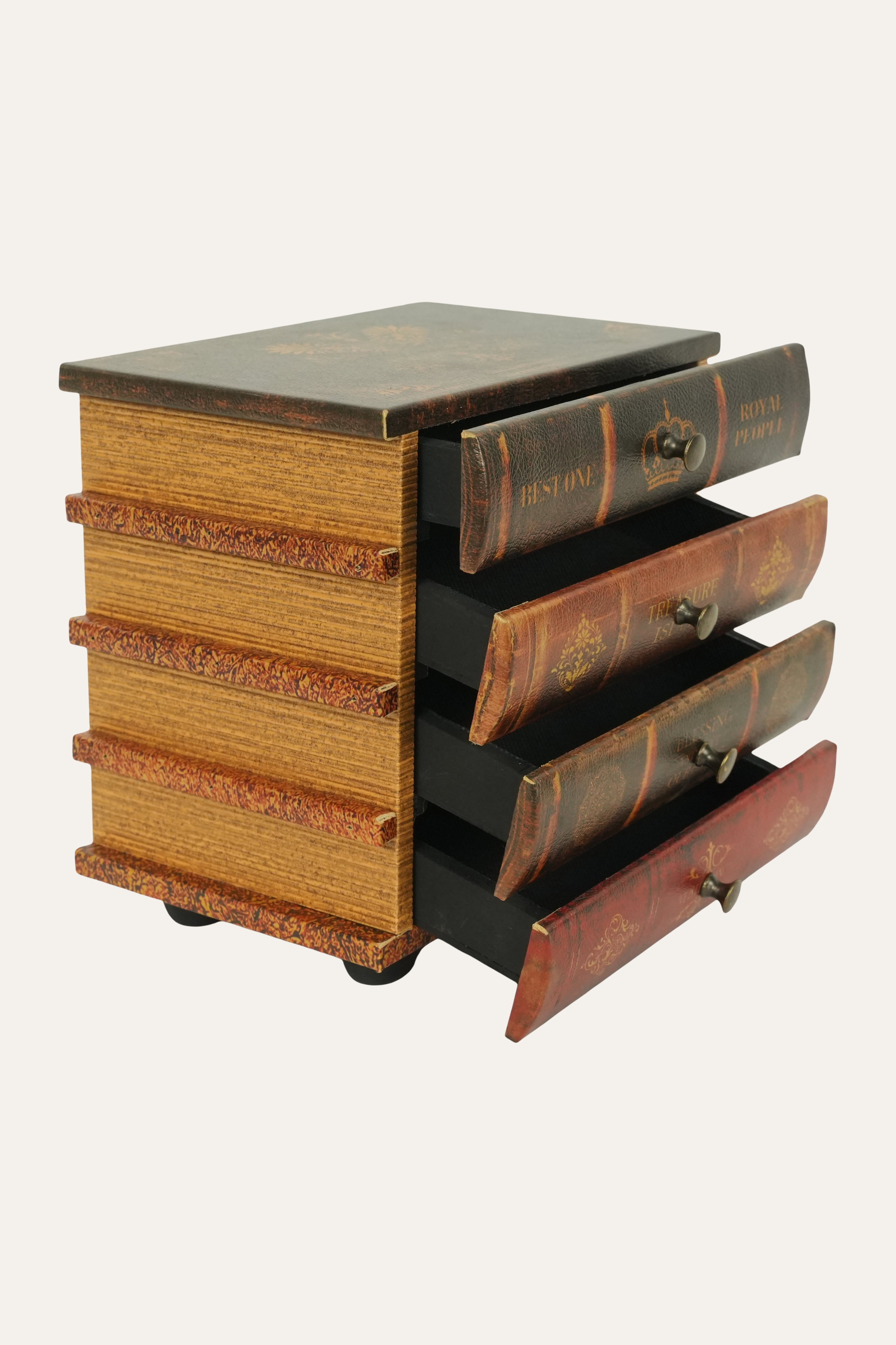 Vintage style luxury book drawer organizer