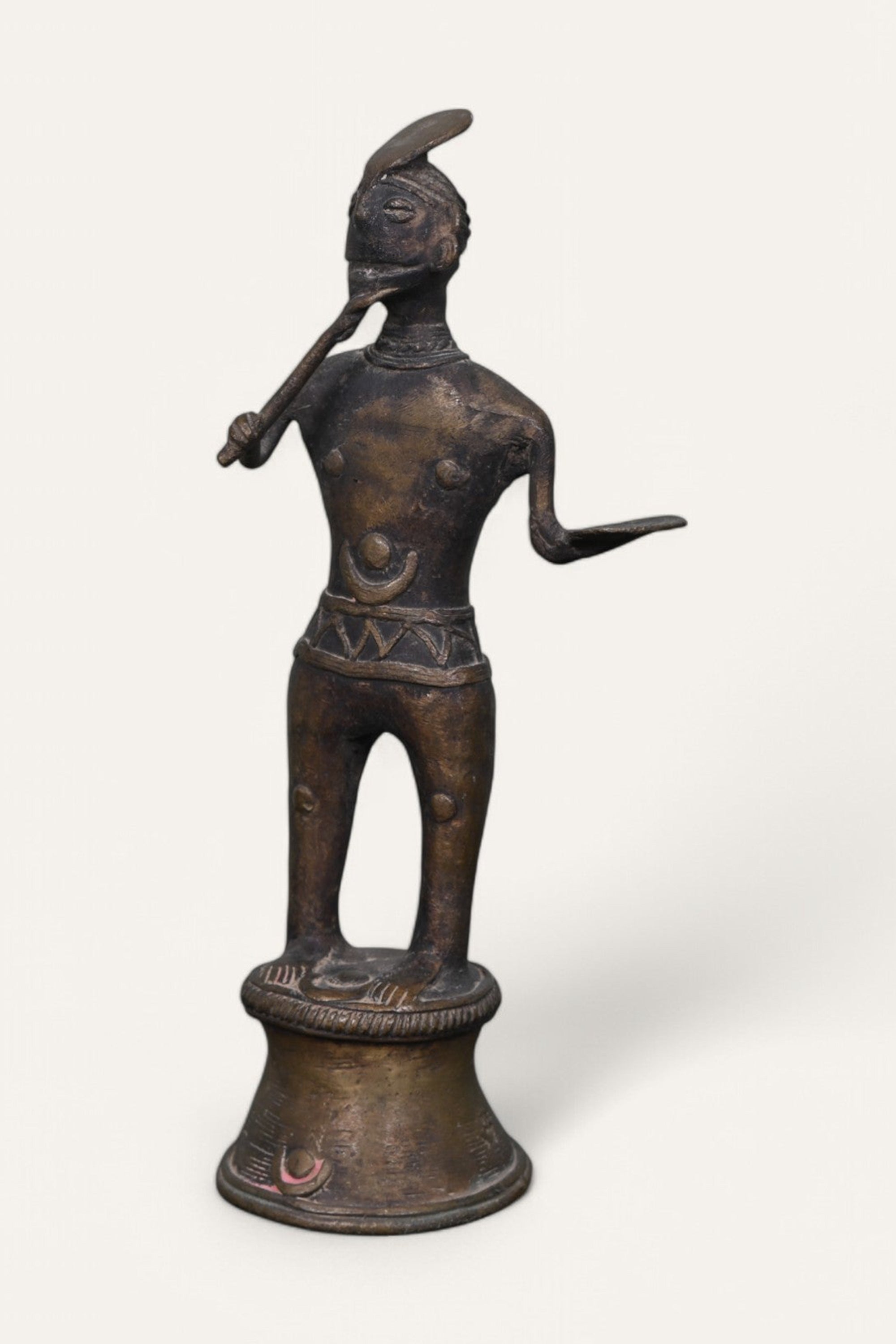 Warrior Man Brass Sculpture