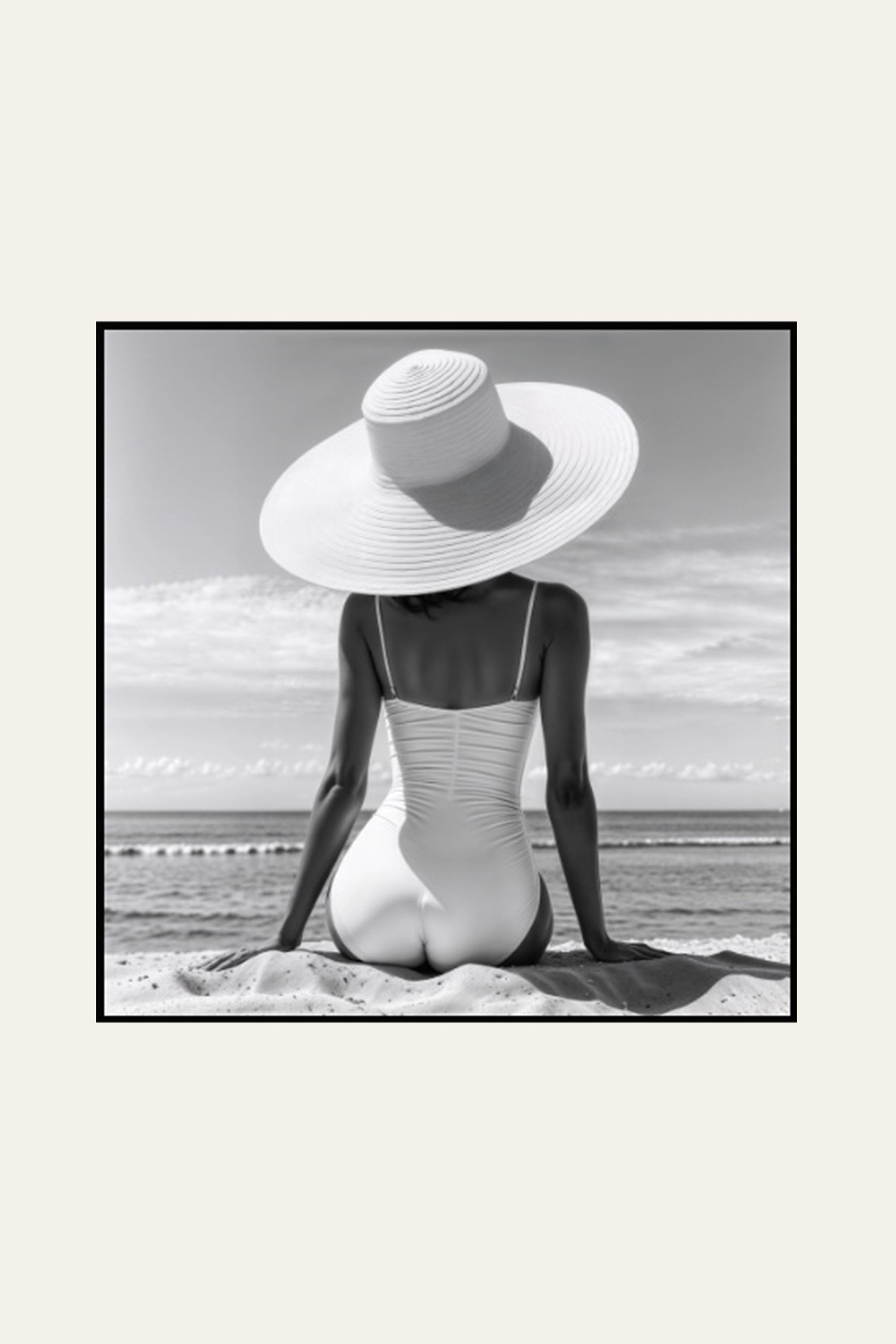 Woman by the Sea Luxury Canvas Wall Art