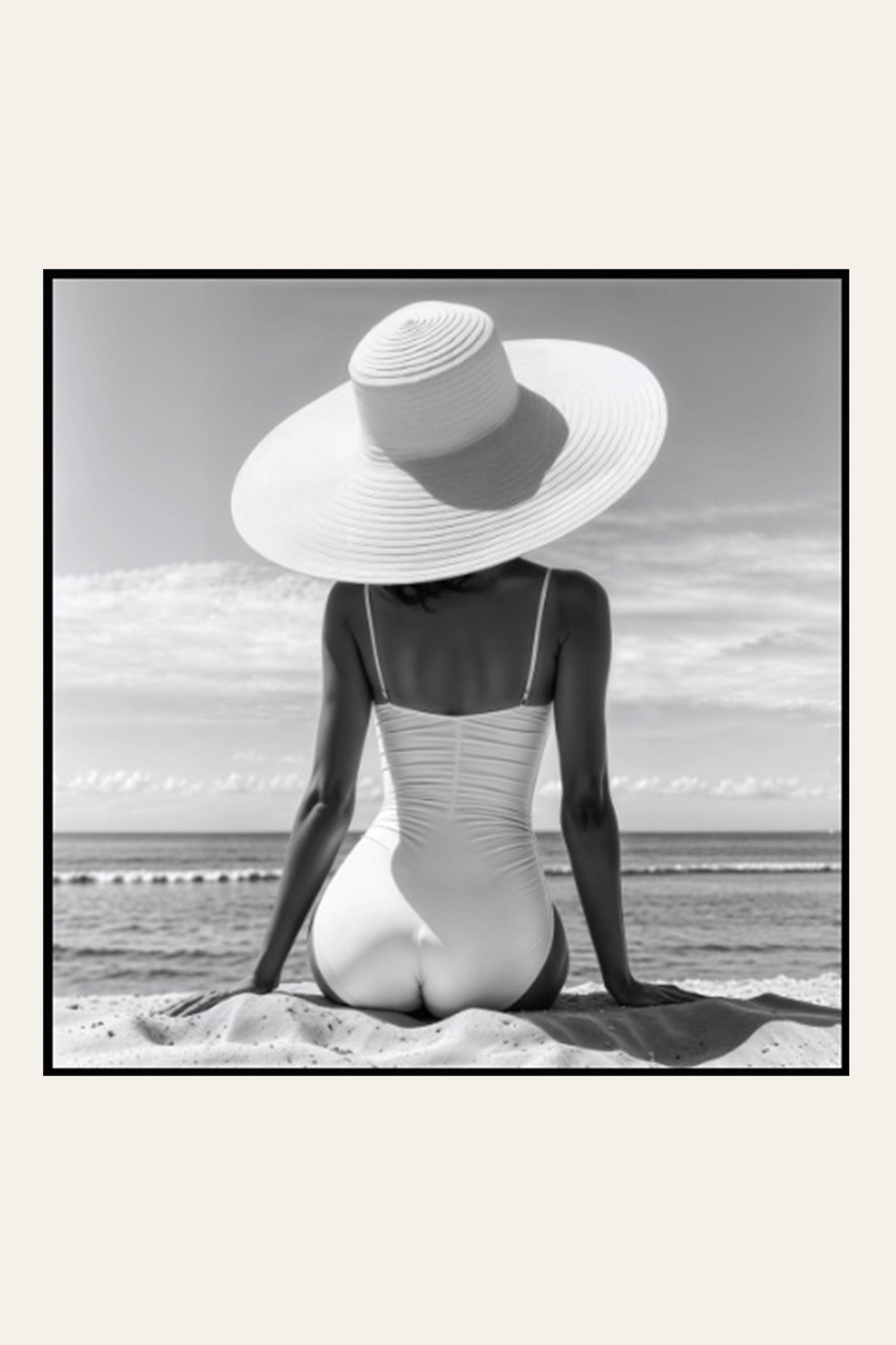 Woman by the Sea Luxury Canvas Wall Art