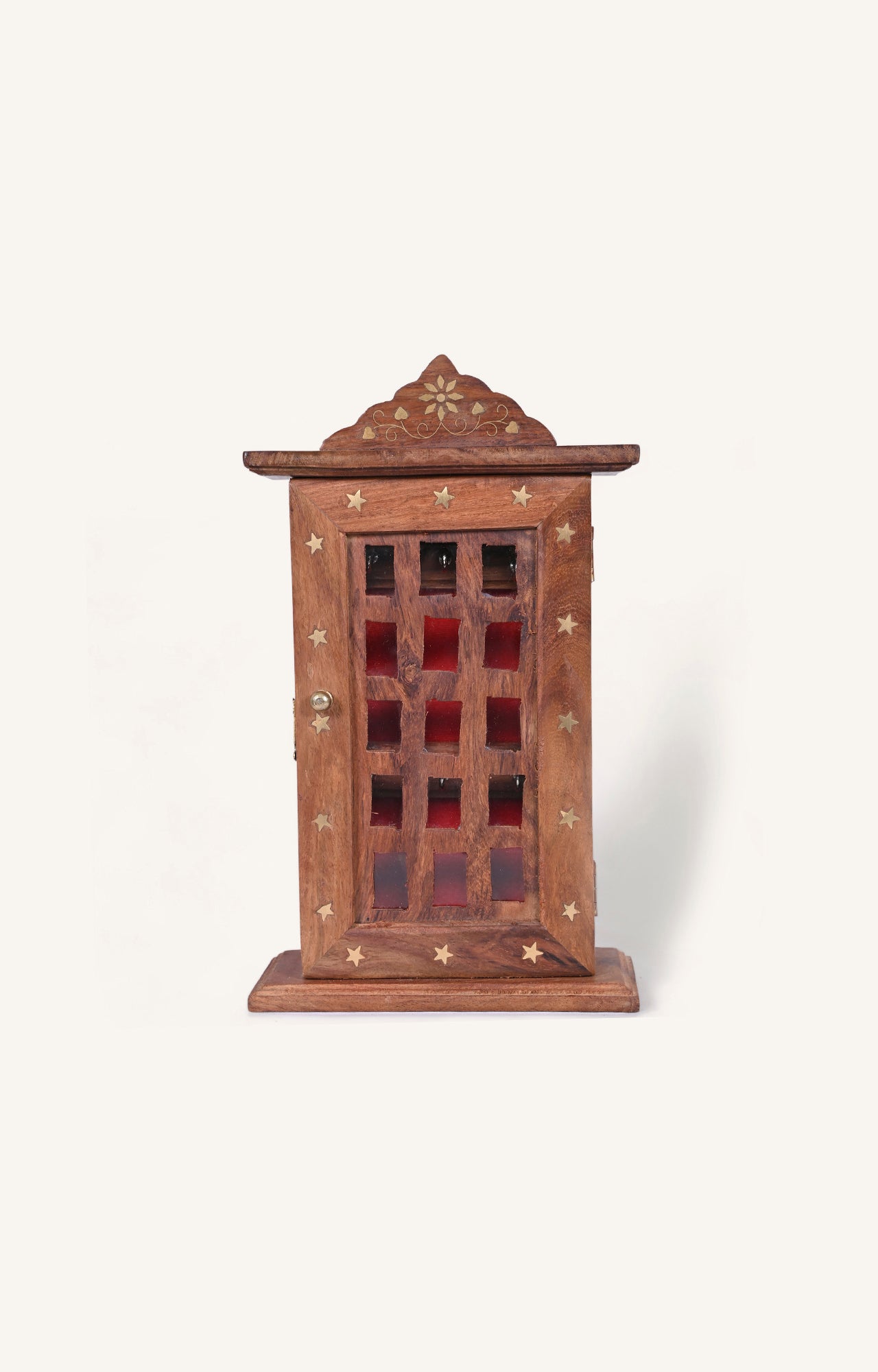 Wooden Key Holder with Panel Door - main