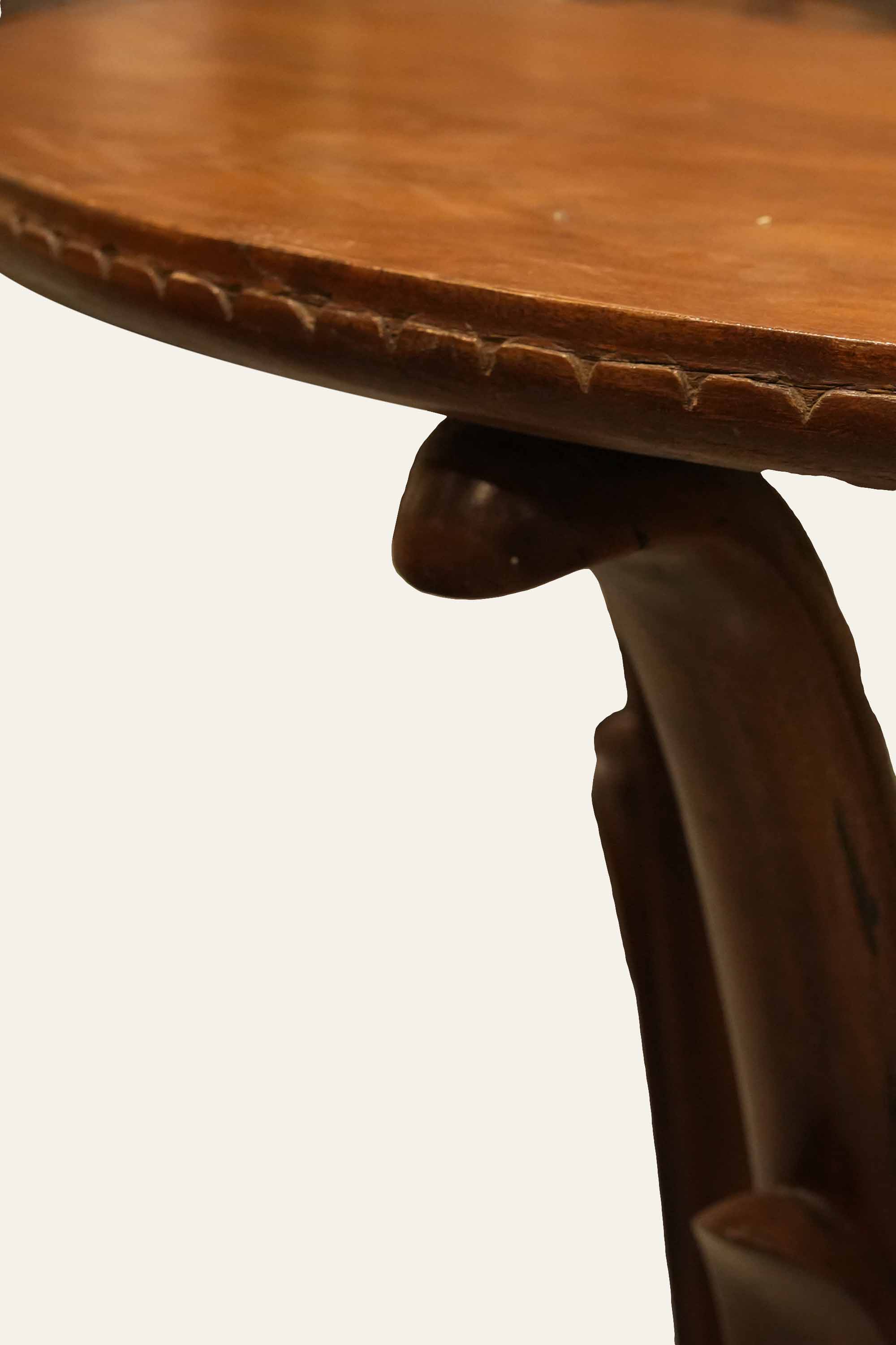 Wooden hallway console table