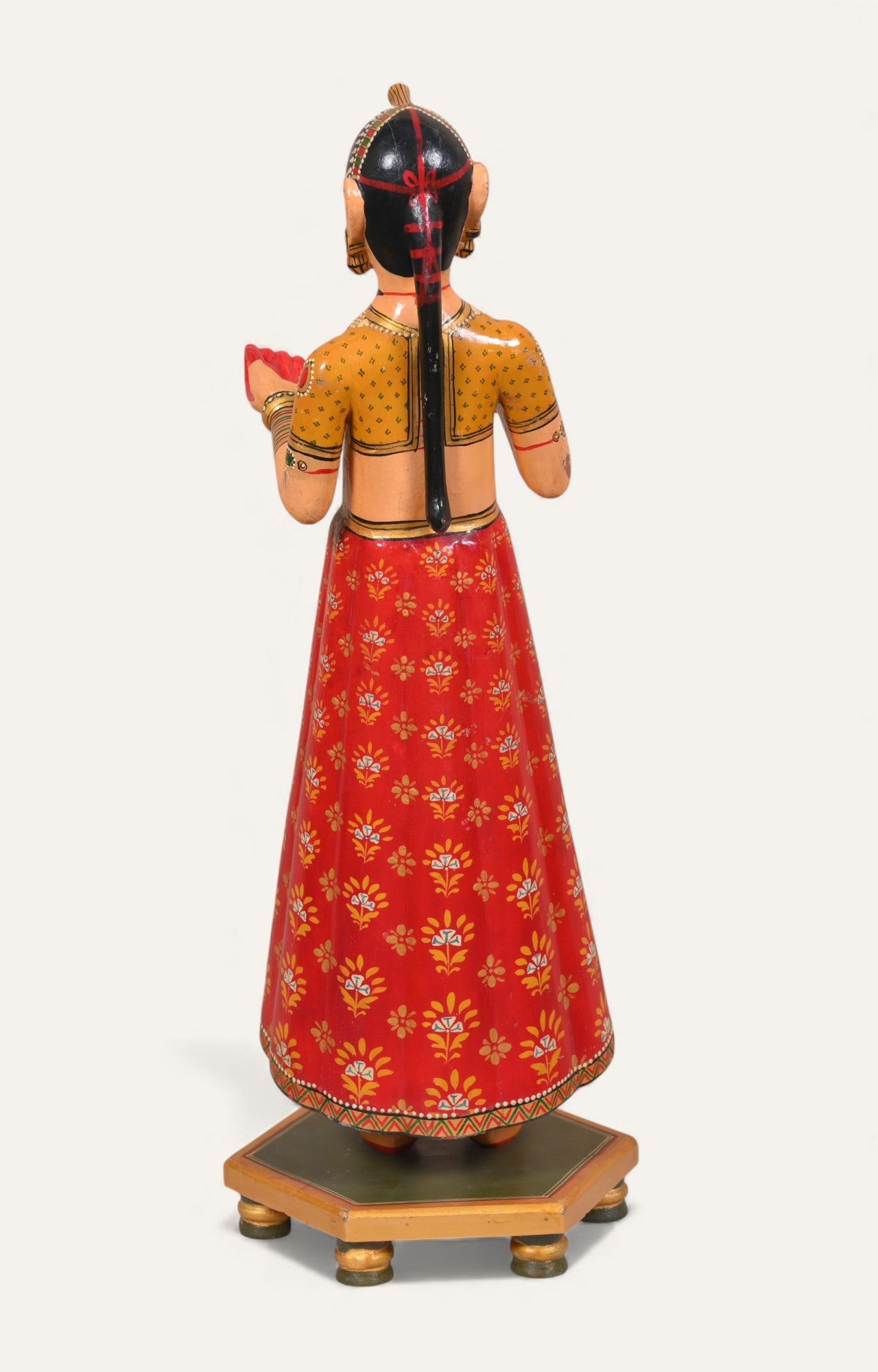 Hand-Painted Traditional Indian Lady Figurine