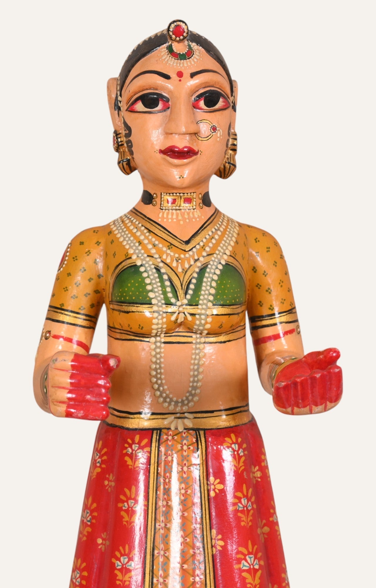 Hand-Painted Traditional Indian Lady Figurine