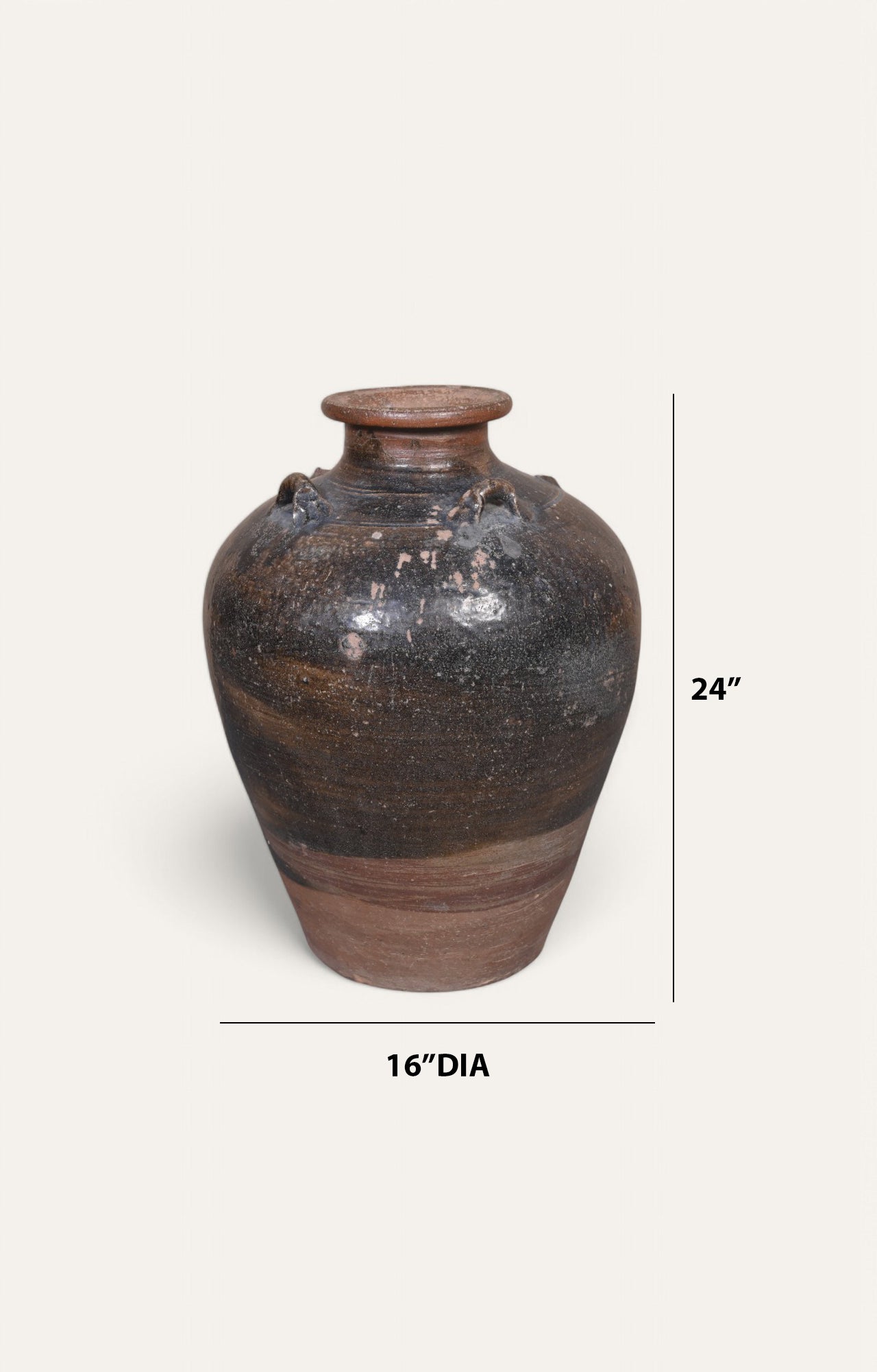 Vintage Chinese Glazed Pot