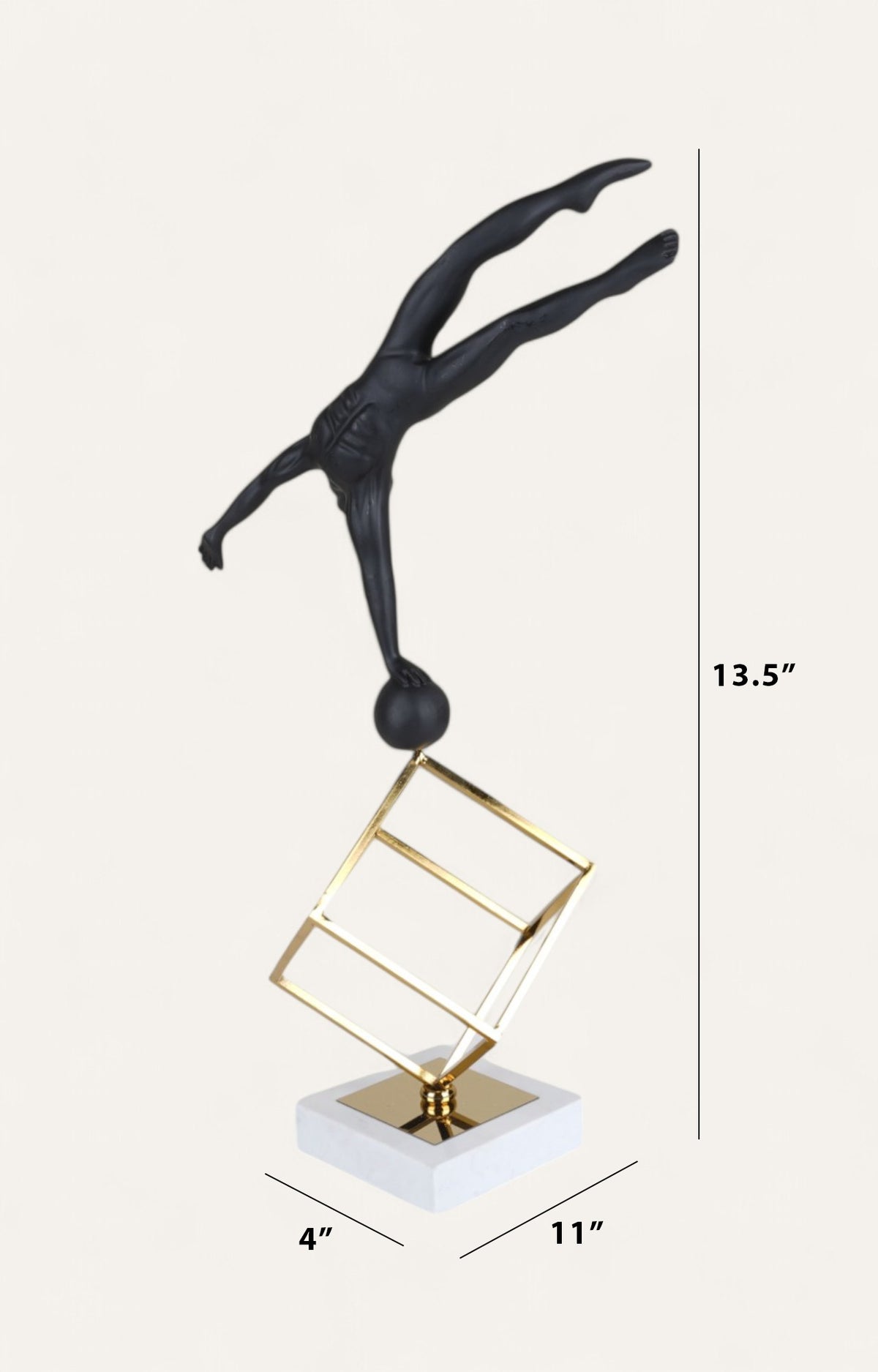 abstract balance sculpture for office desk