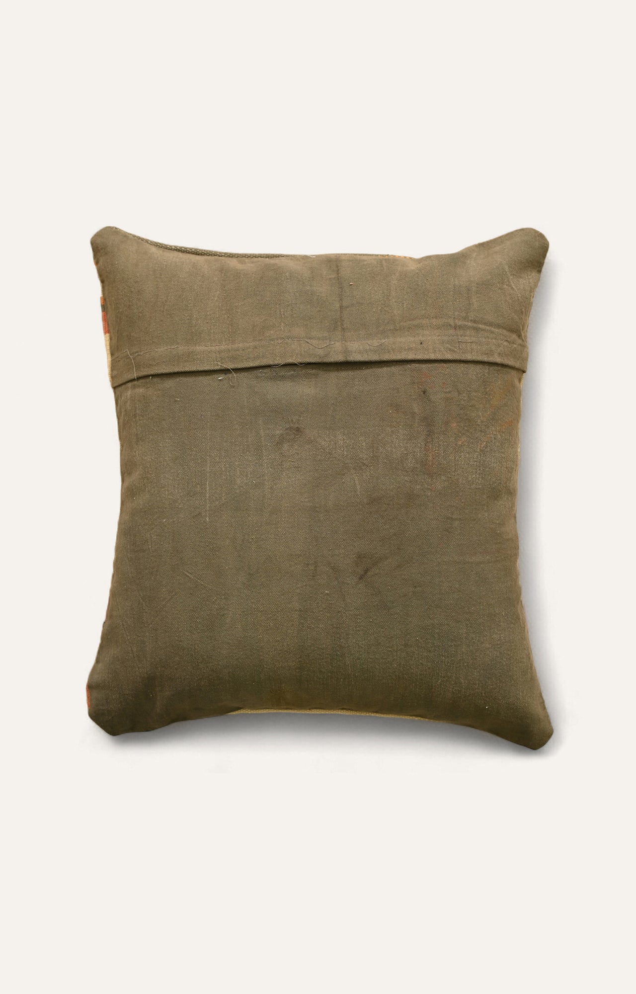 Pink Striped Durrie Cushion Cover