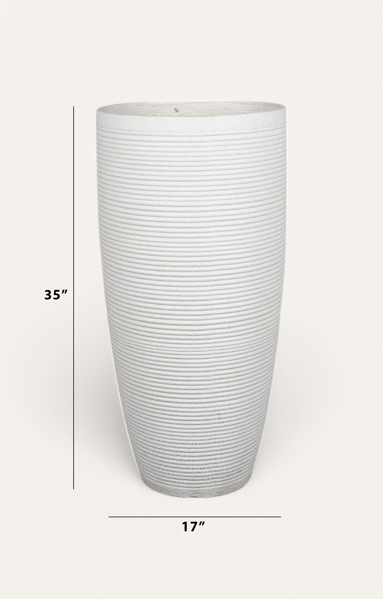 White resin Planter - Big