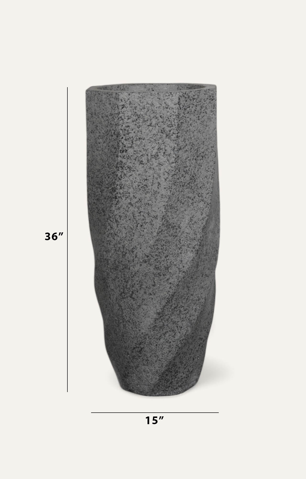 Twisted Stone Planters - Big