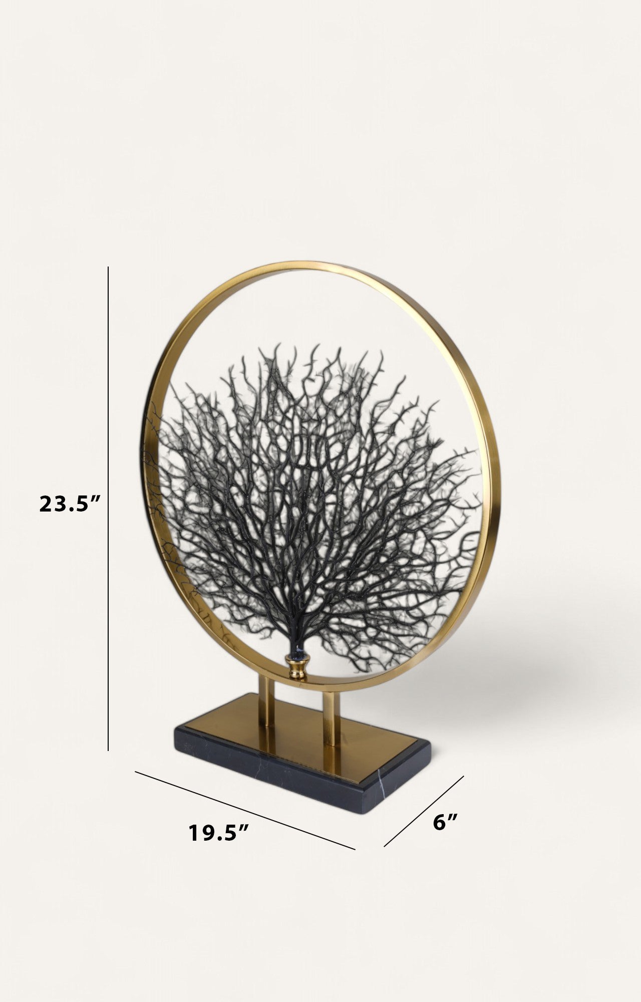 Golden Tree Home Décor Sculpture Pair
