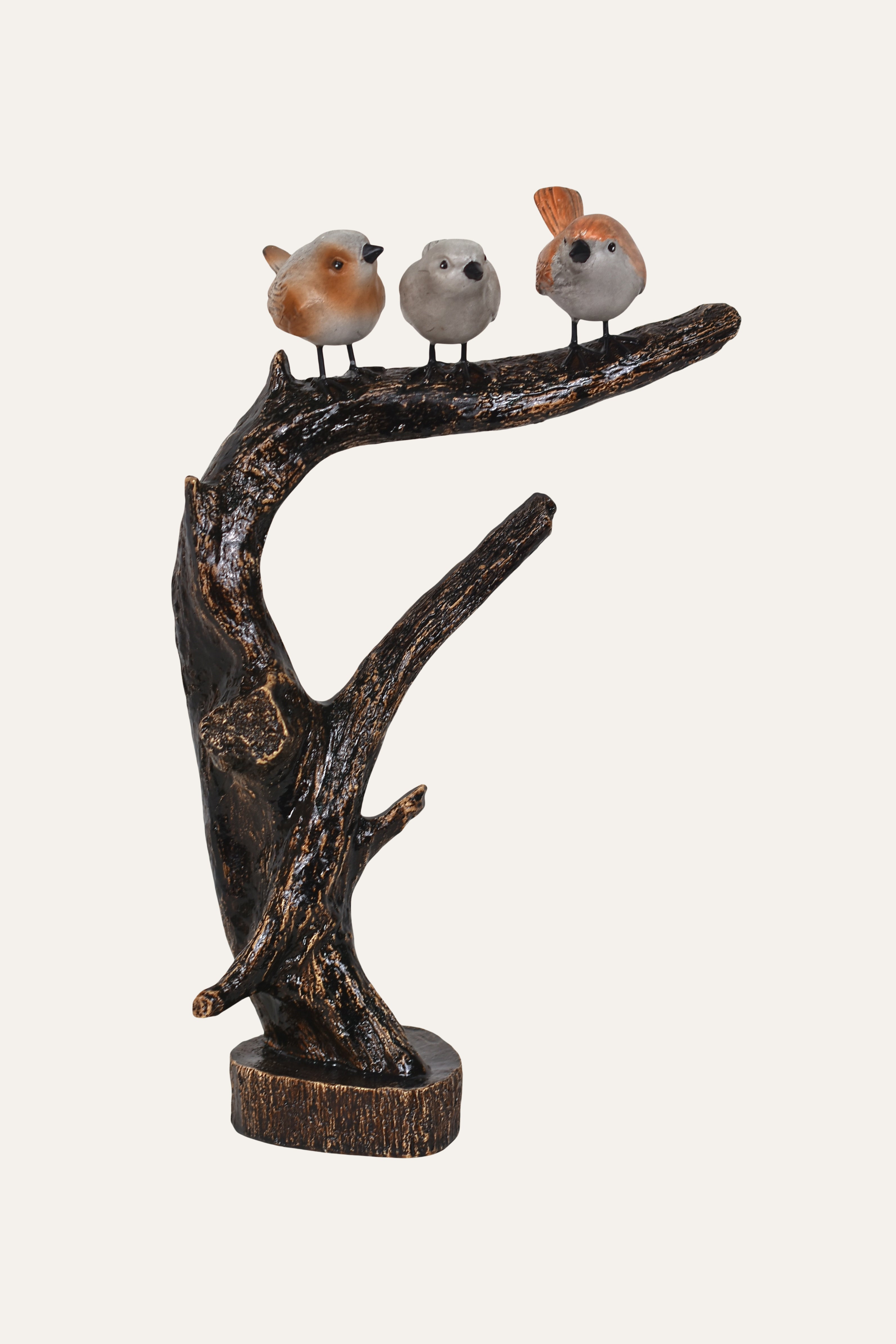 birds on branch showpiece