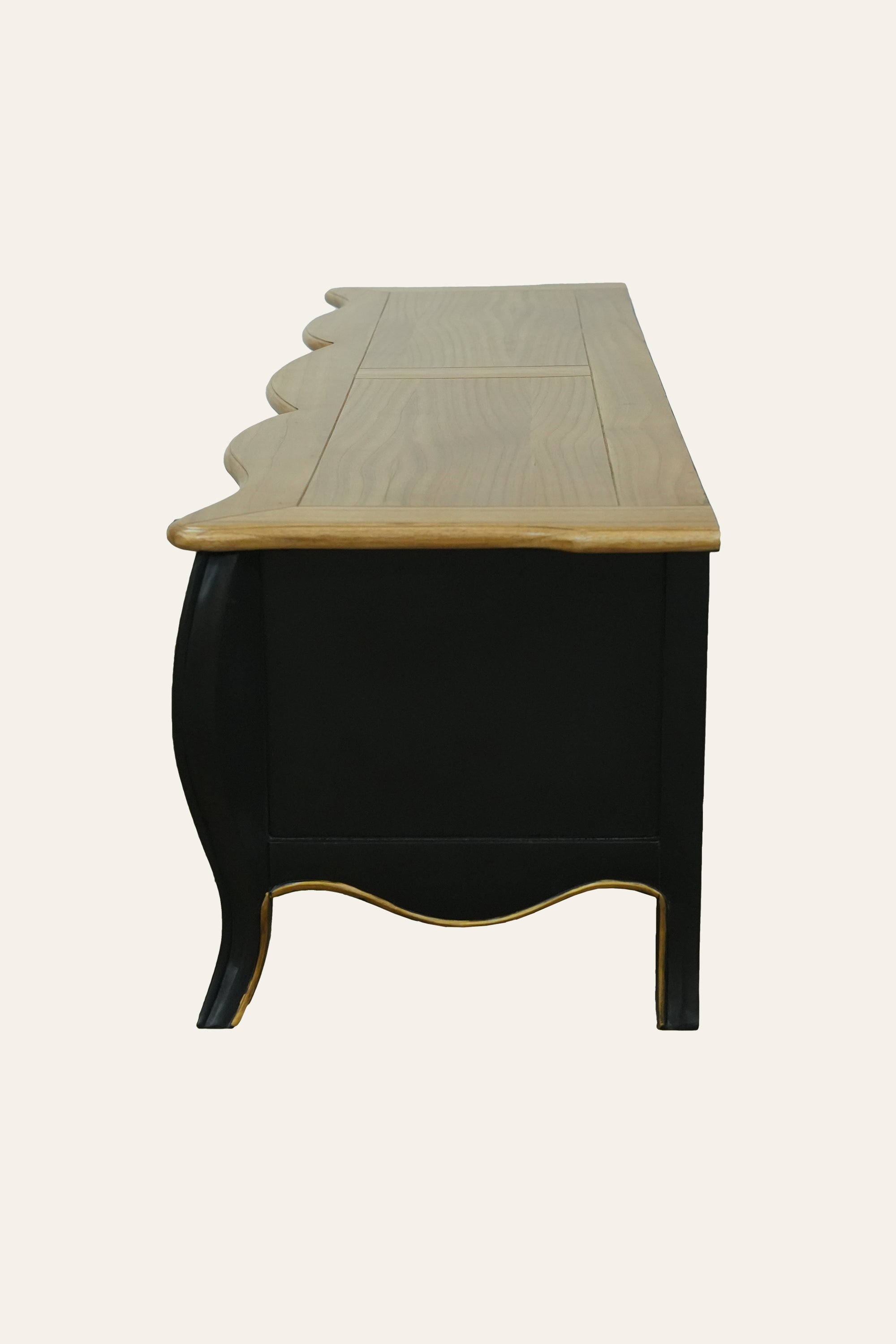 black gold TV cabinet with storage