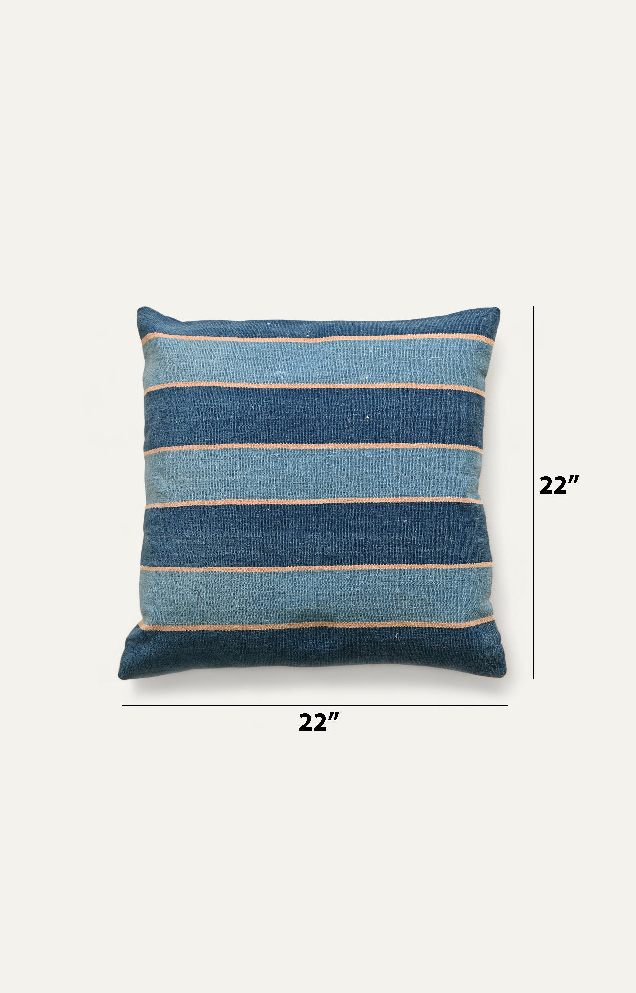 Blue Striped Cushion Cover