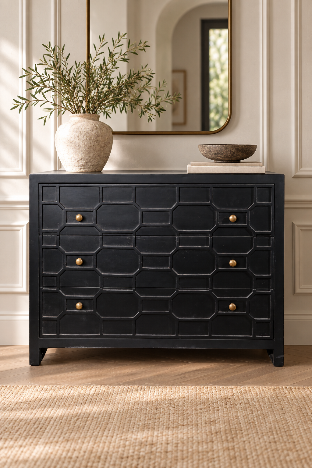 charcoal black chest of drawers