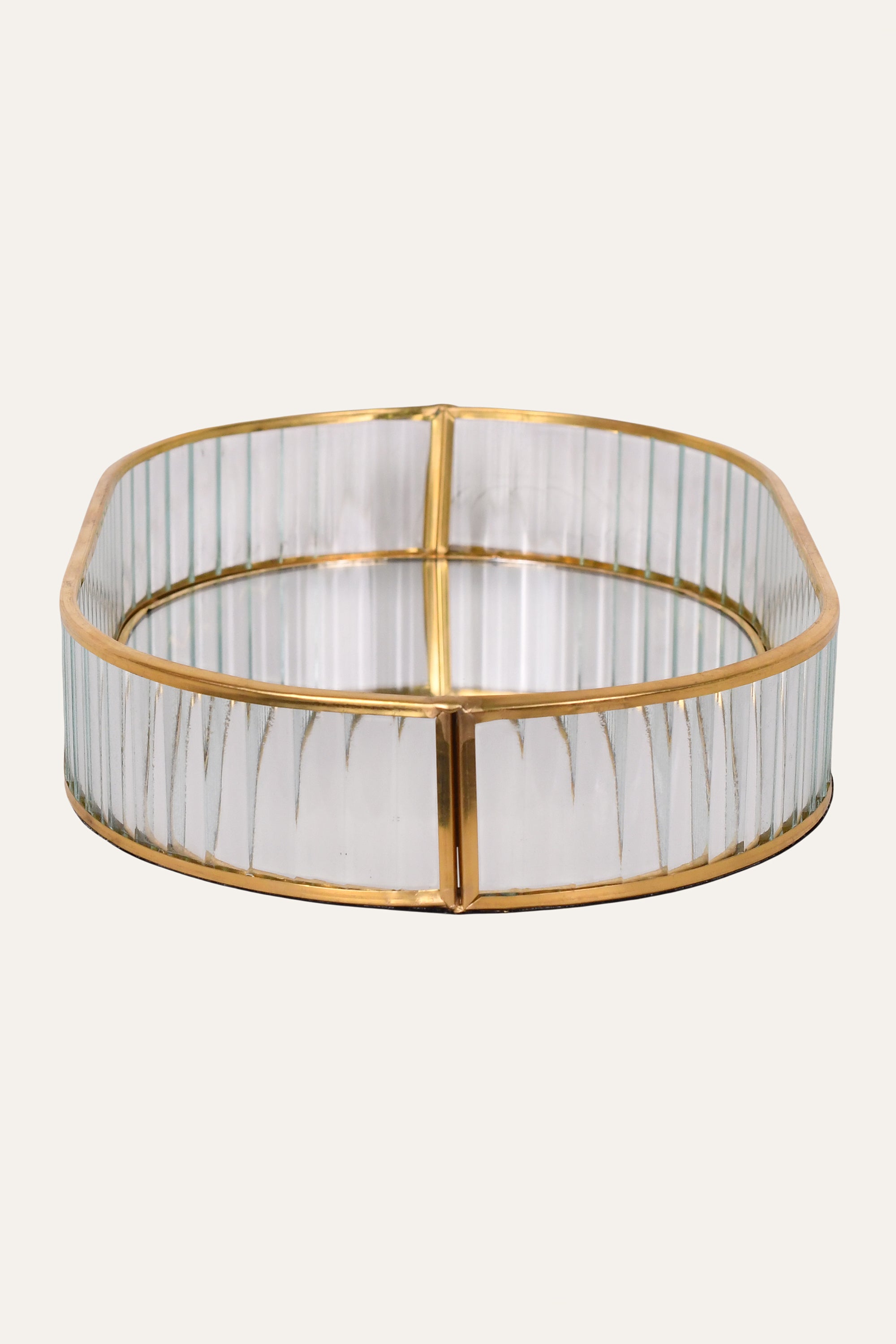 console styling glass tray